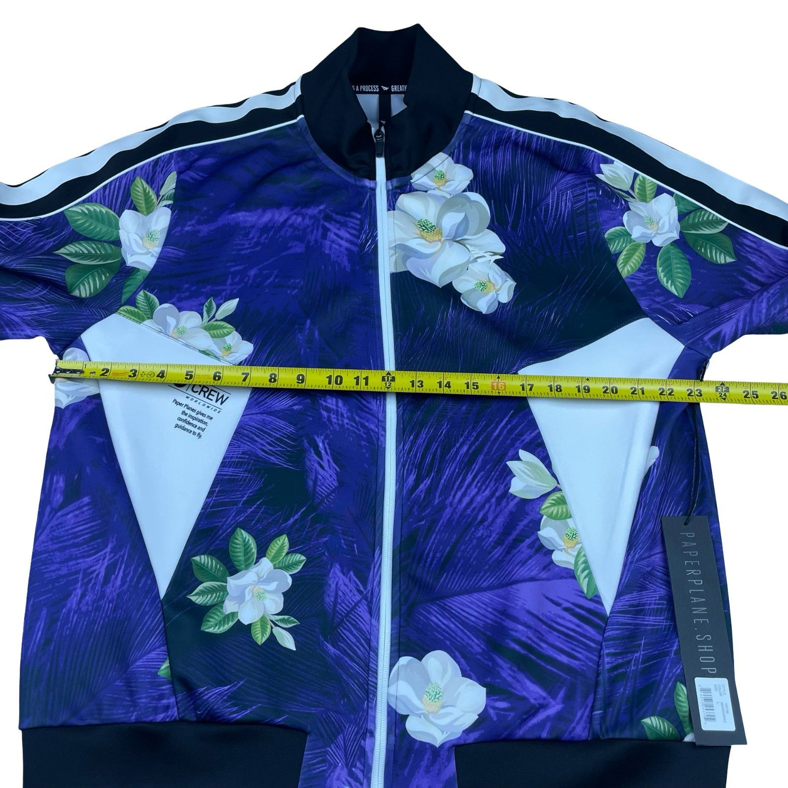 Paper Planes NEW Paperplanes Men's Track Suit Purple Mardigras Floral • L Size US L / EU 52-54 / 3 - 10 Thumbnail