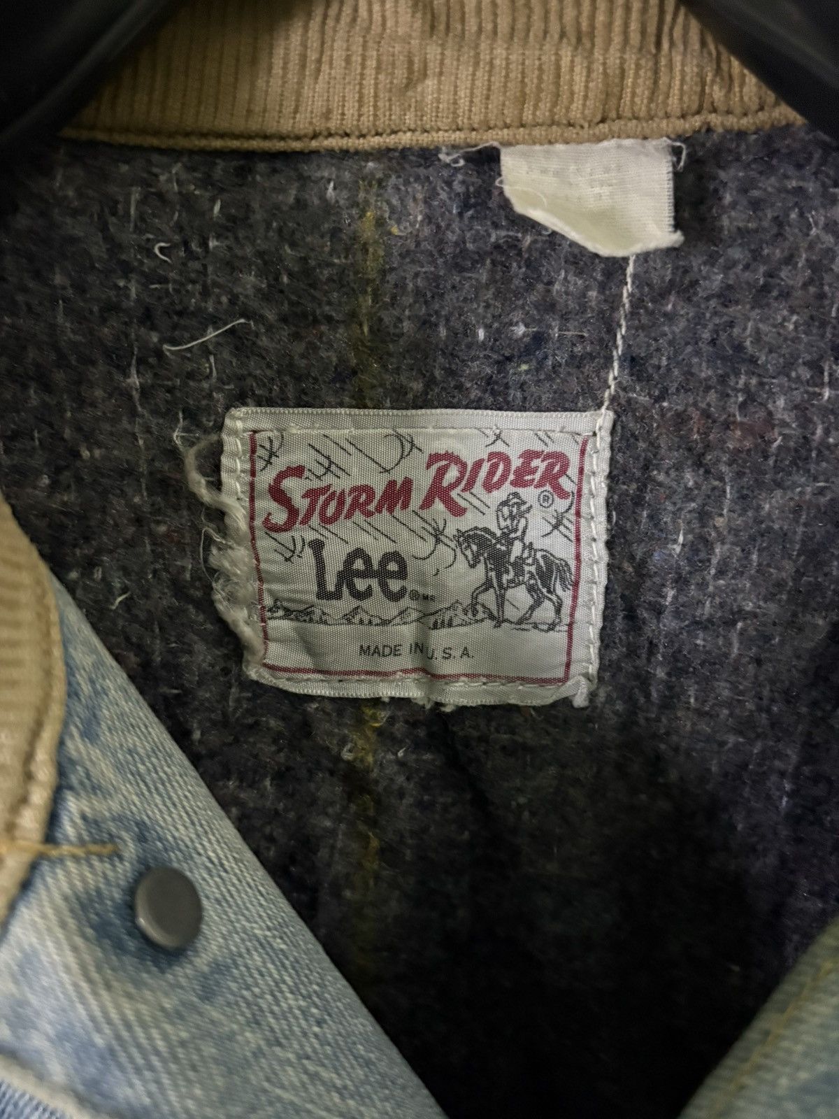 Lee × Vintage LEE STORM RIDER BLANKET LINED DENIM JACKET 1970S MADE IN USA Size US S / EU 44-46 / 1 - 7 Thumbnail