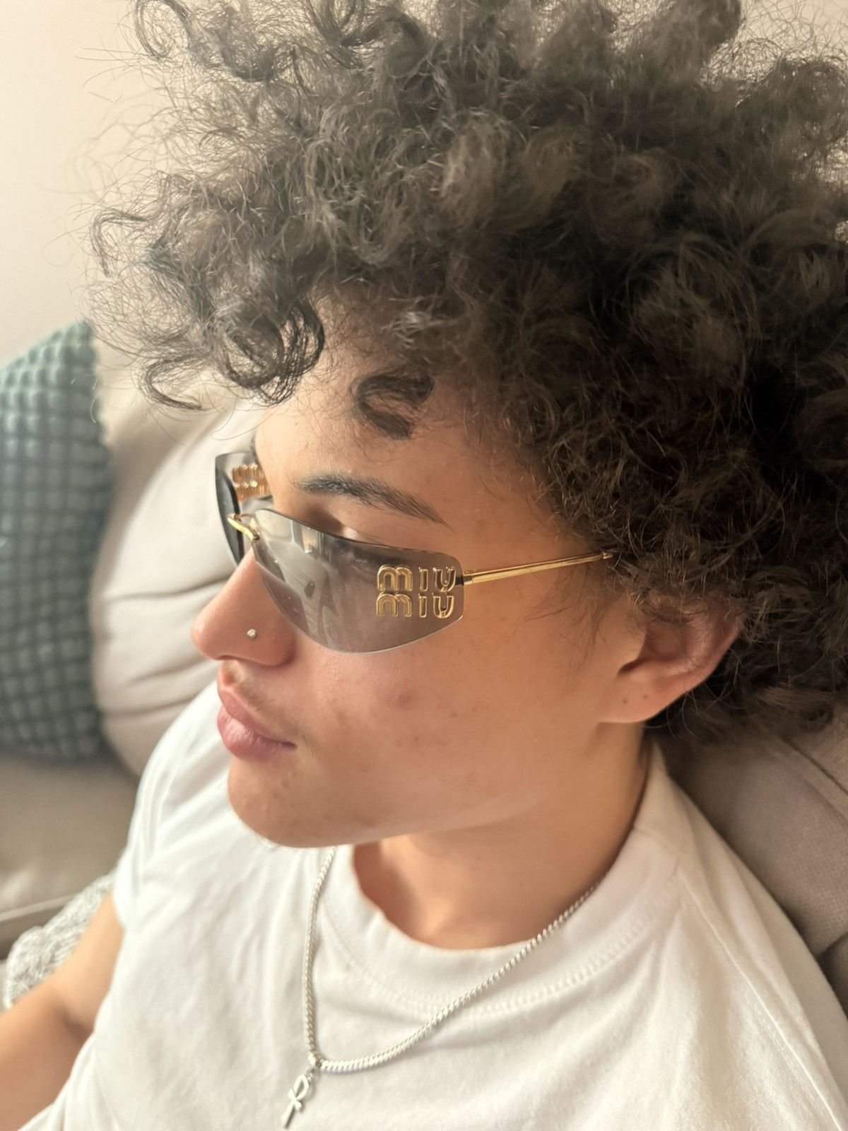Miu Miu Miu miu wrap around sunglasses Size ONE SIZE - 5 Thumbnail