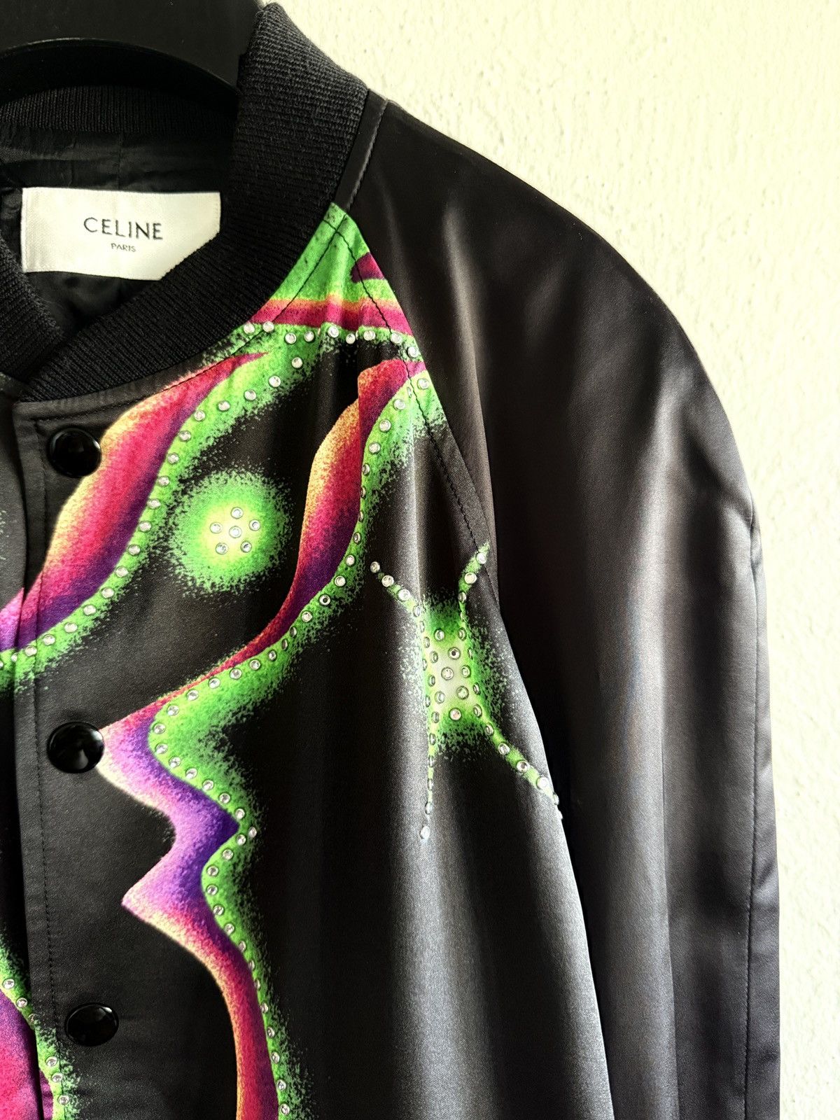 Celine × Hedi Slimane SS22 Celine studded souvenir teddy jacket Hedi Slimane 48 Size US M / EU 48-50 / 2 - 2 Thumbnail