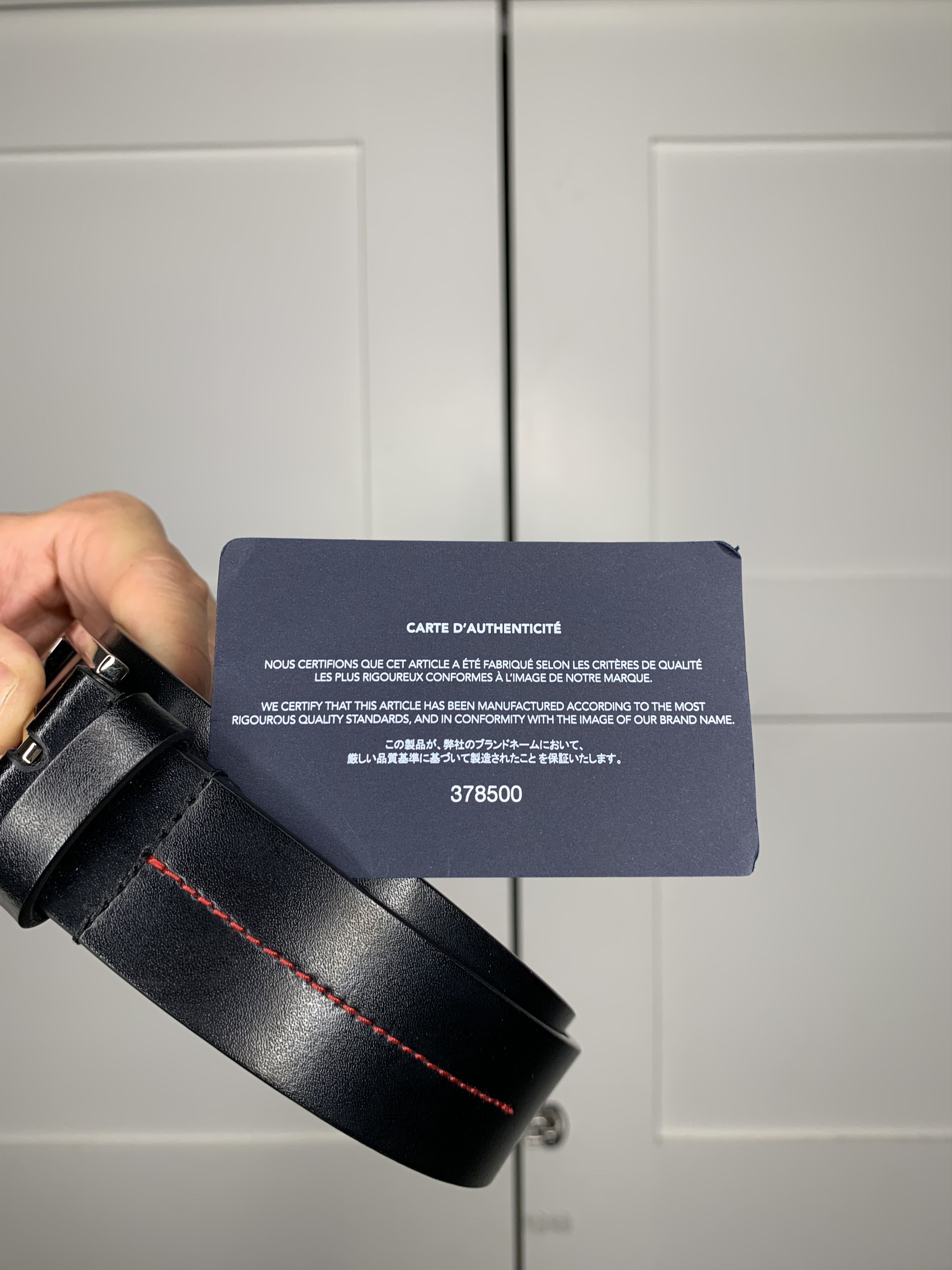 Dior Dior Logo Black Belt Size 32 - 6 Thumbnail