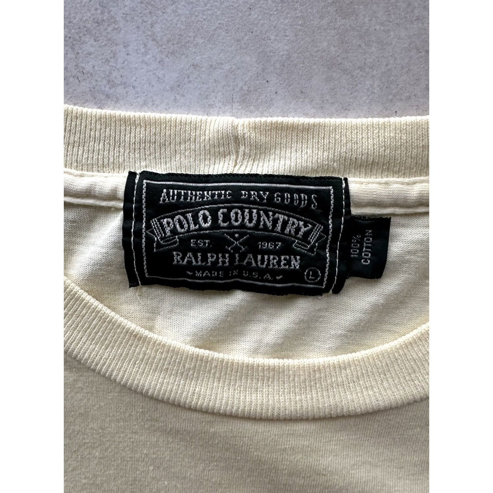 Vintage VINTAGE Polo Country Shirt Mens 90s Pocket Short Sleeve Yellow L USA Single Stitch Size US L / EU 52-54 / 3 - 3 Thumbnail