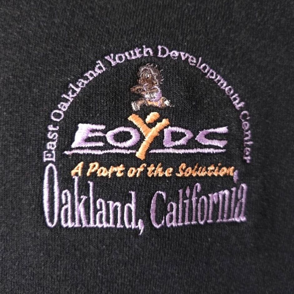 Lee VINTAGE Lee Oakland Track & Field Sweatshirt Mens XL Black Mock Neck Sweatshirt Size US XL / EU 56 / 4 - 3 Thumbnail