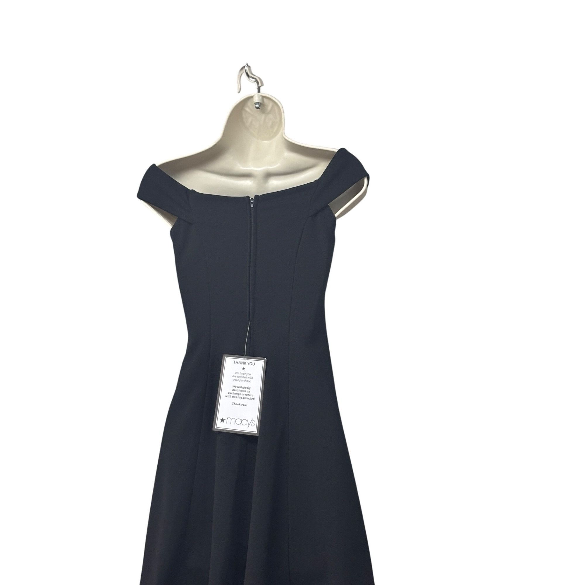 Other Teeze Me Juniors' Off-The-Shoulder Party Dress, Black, Sz. 1 Size ONE SIZE - 5 Thumbnail
