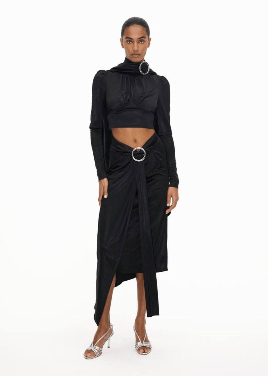 Paco Rabanne x H&M two Piece Skirt Top / Blouse
