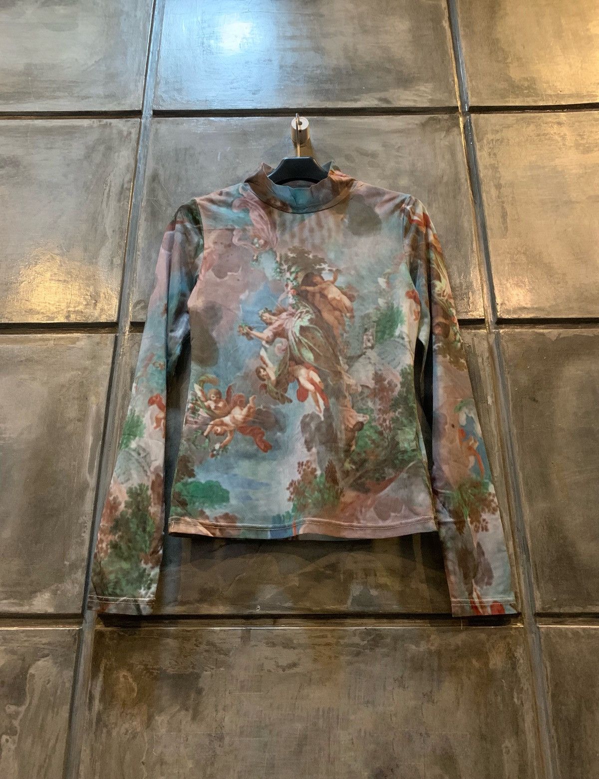 Japanese Brand Jean Paul Gaultier Style Angel Print Mesh Top Size US S / EU 44-46 / 1 - 1 Thumbnail