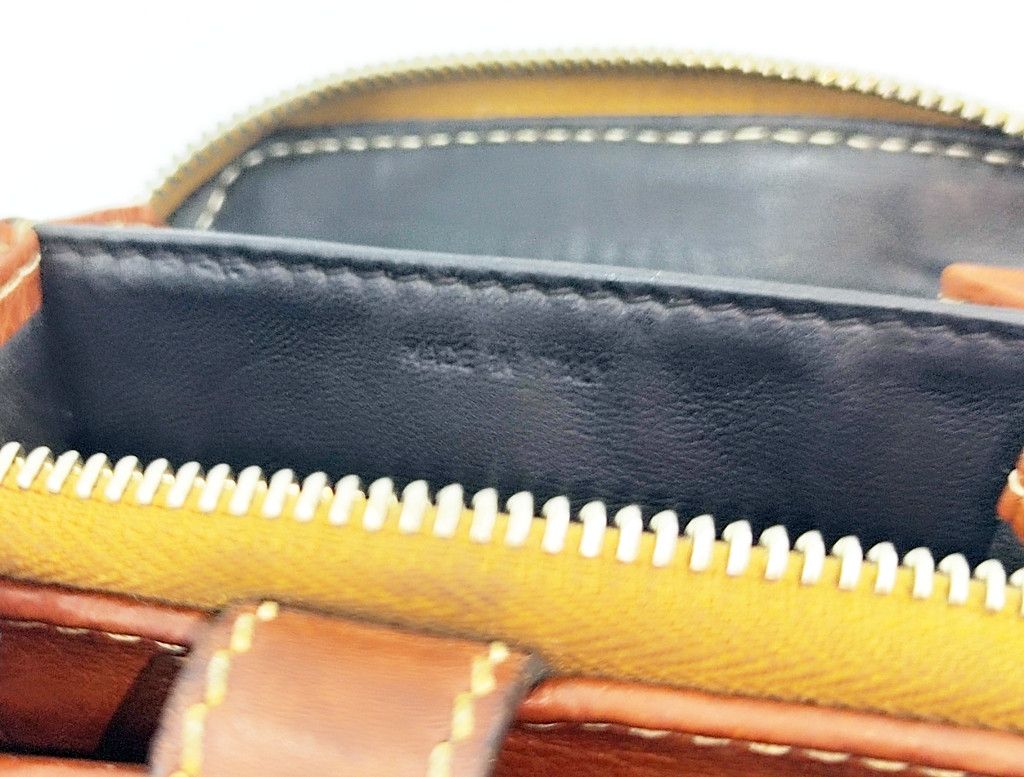 Chloe CHLOE brown leather bi fold wallet large zipper pull Size ONE SIZE - 2 Thumbnail