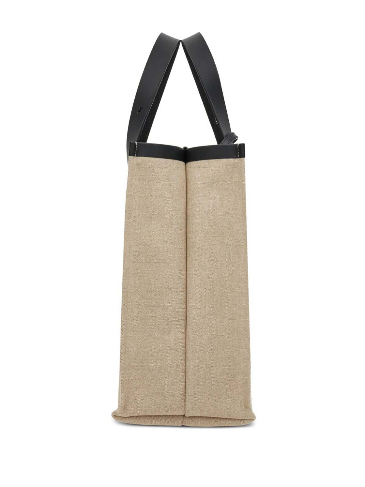 Salvatore Ferragamo o1s1rm0924 Size: OS / Canvas Tote Bag in Beige Size ONE SIZE - 5 Thumbnail