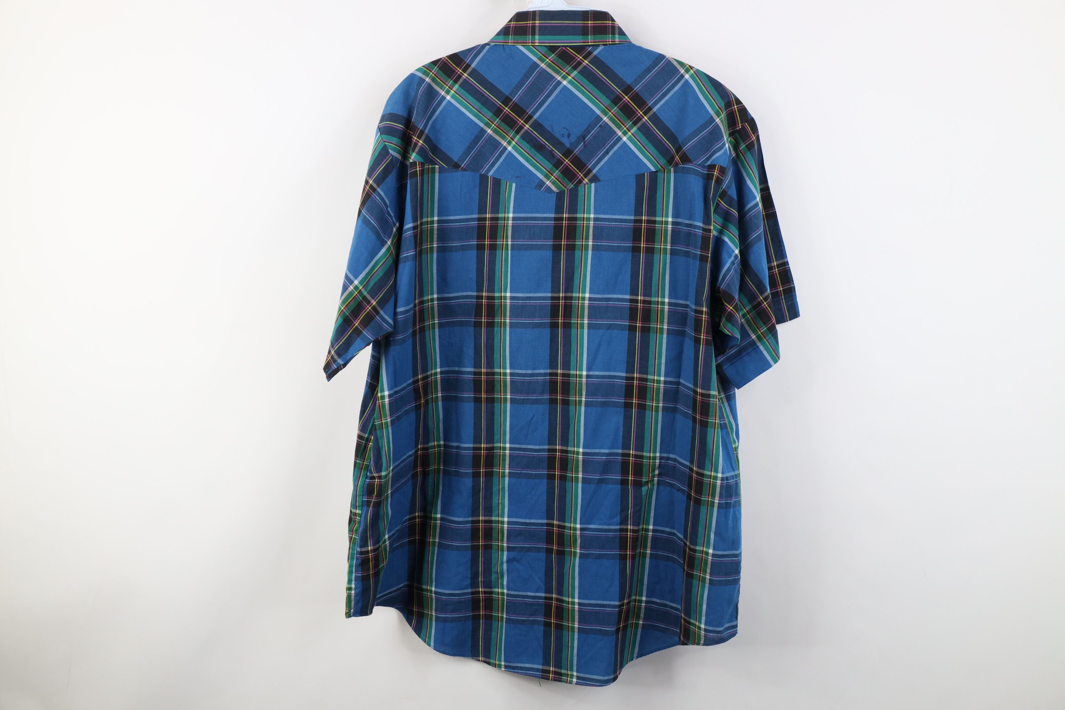 Vintage Vintage 90s Streetwear Cowboy Short Sleeve Button Shirt Size US L / EU 52-54 / 3 - 10 Thumbnail