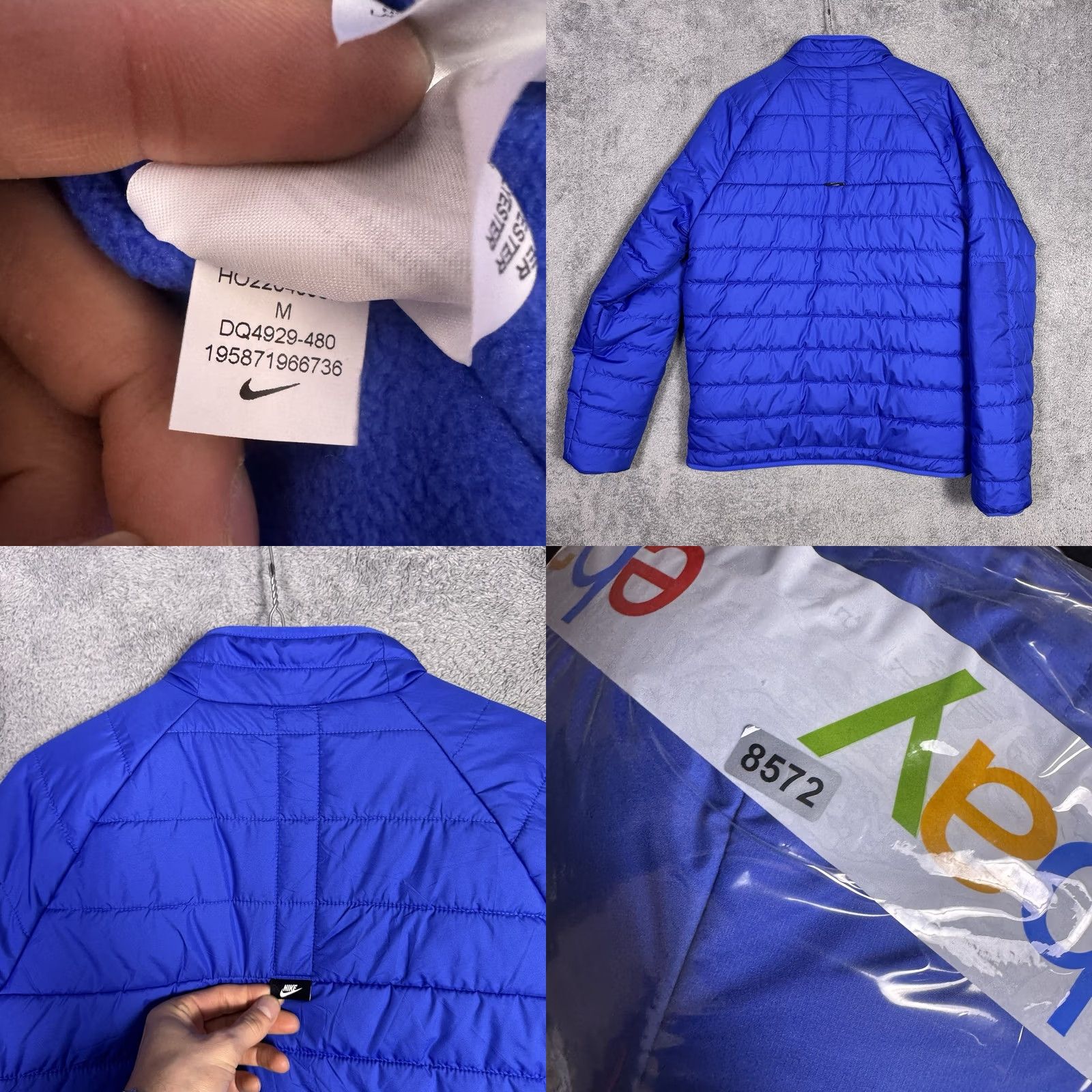 Nike Nike Jacket Mens M Therma Fit Quilted Puffer Legacy Blue Full Zip Fleece DQ4929 Size US M / EU 48-50 / 2 - 9 Thumbnail