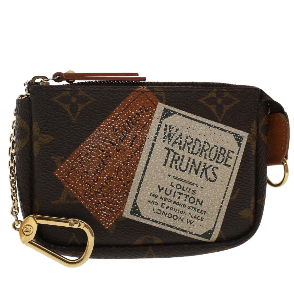 Auth Louis Vuitton Monogram Vernis Lexington M91056 Women's Pouch Gris