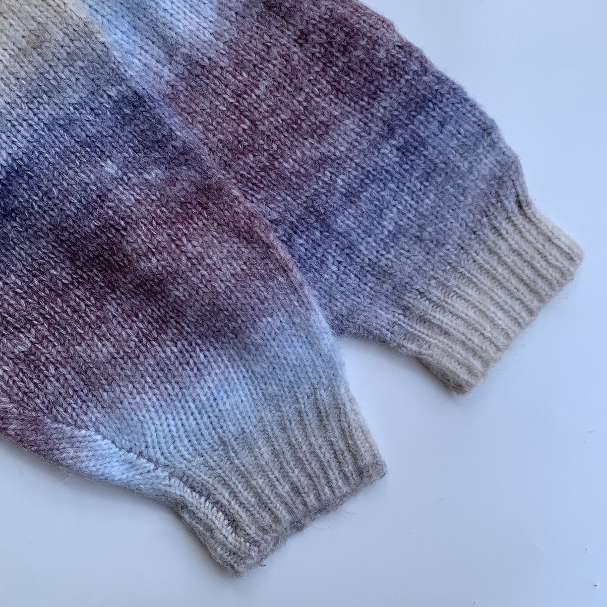 Designer Knitwear cardigan vintage fuzzy mohair wool by Sureve Size US XL / EU 56 / 4 - 4 Thumbnail