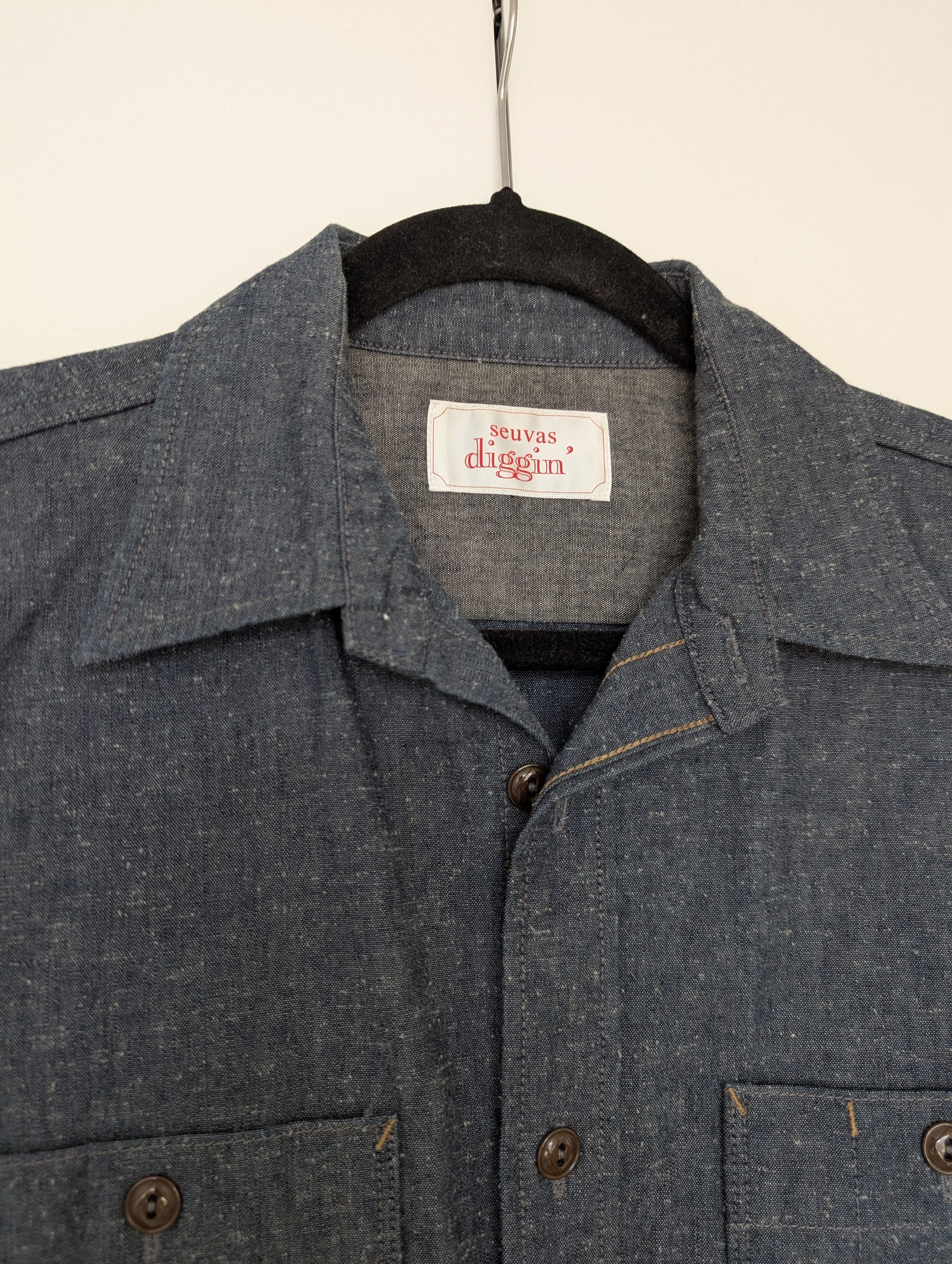 Other Seuvas Workshirt - Indigo Selvedge Chambray Size US M / EU 48-50 / 2 - 1 Thumbnail