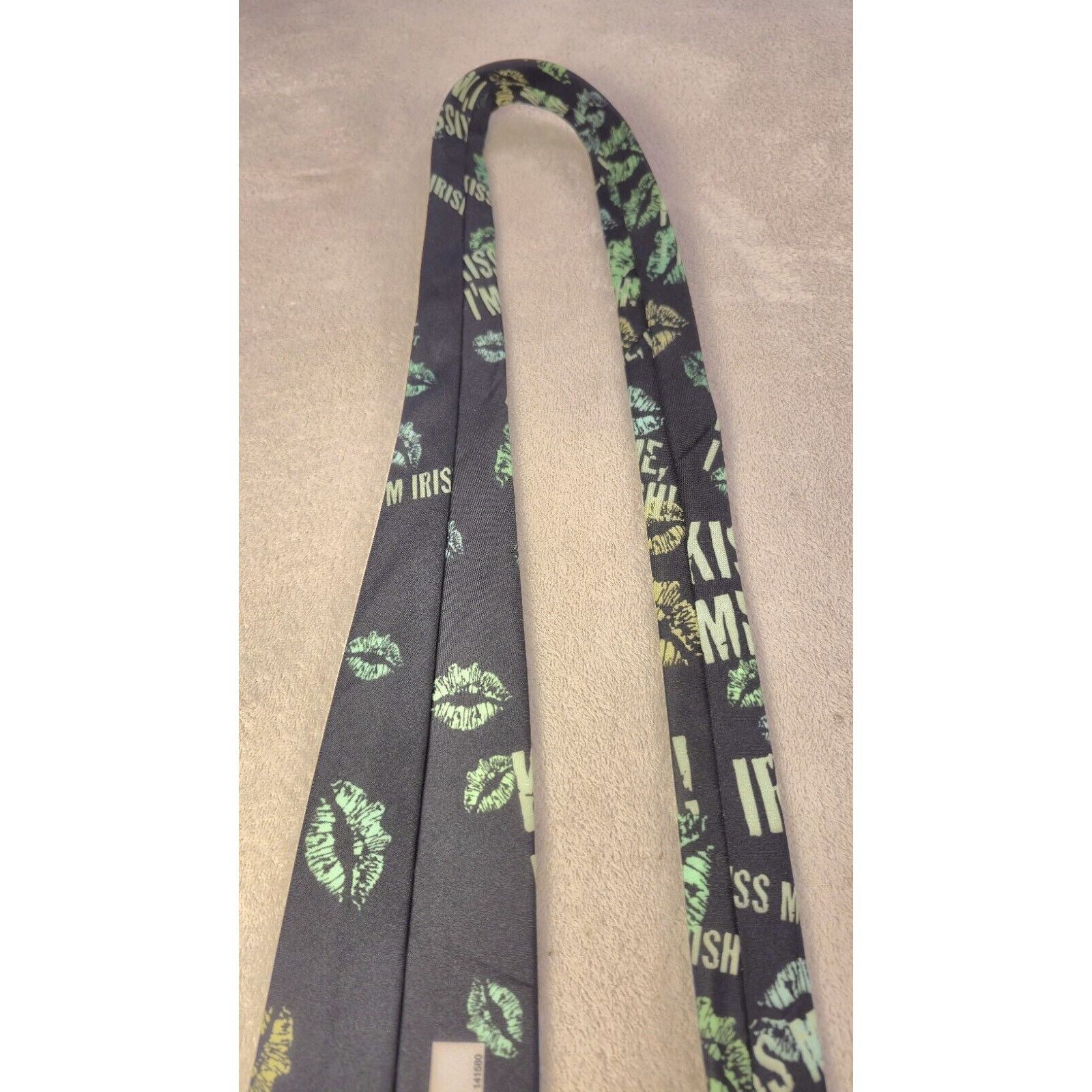 Ralph Marlin Vintage Ralph Marlin Kiss Me I'm Irish Green Necktie 1995 Size ONE SIZE - 8 Thumbnail