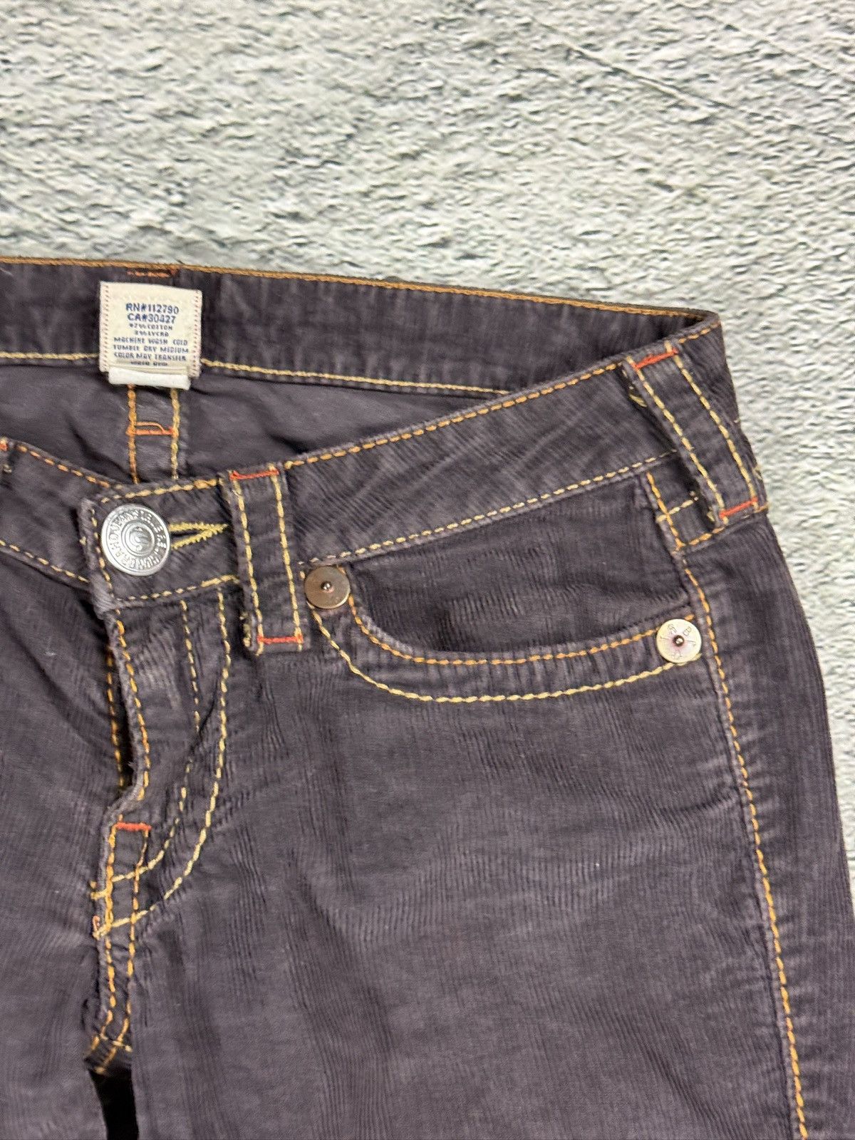 True Religion True Religion Billy Big T jeans cords corduroy pants flared Size US 29 - 9 Thumbnail