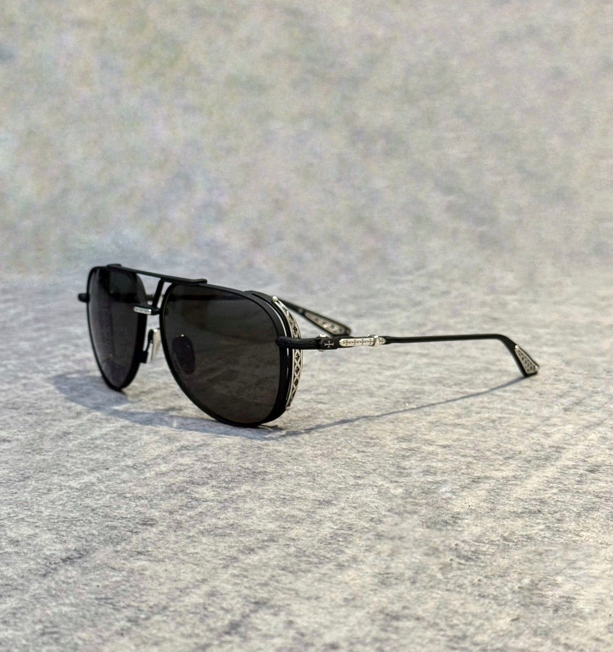 Chrome Hearts CHROME HEARTS BOXEDEN MATTE BLACK/SHINY SILVER Size ONE SIZE - 1 Thumbnail