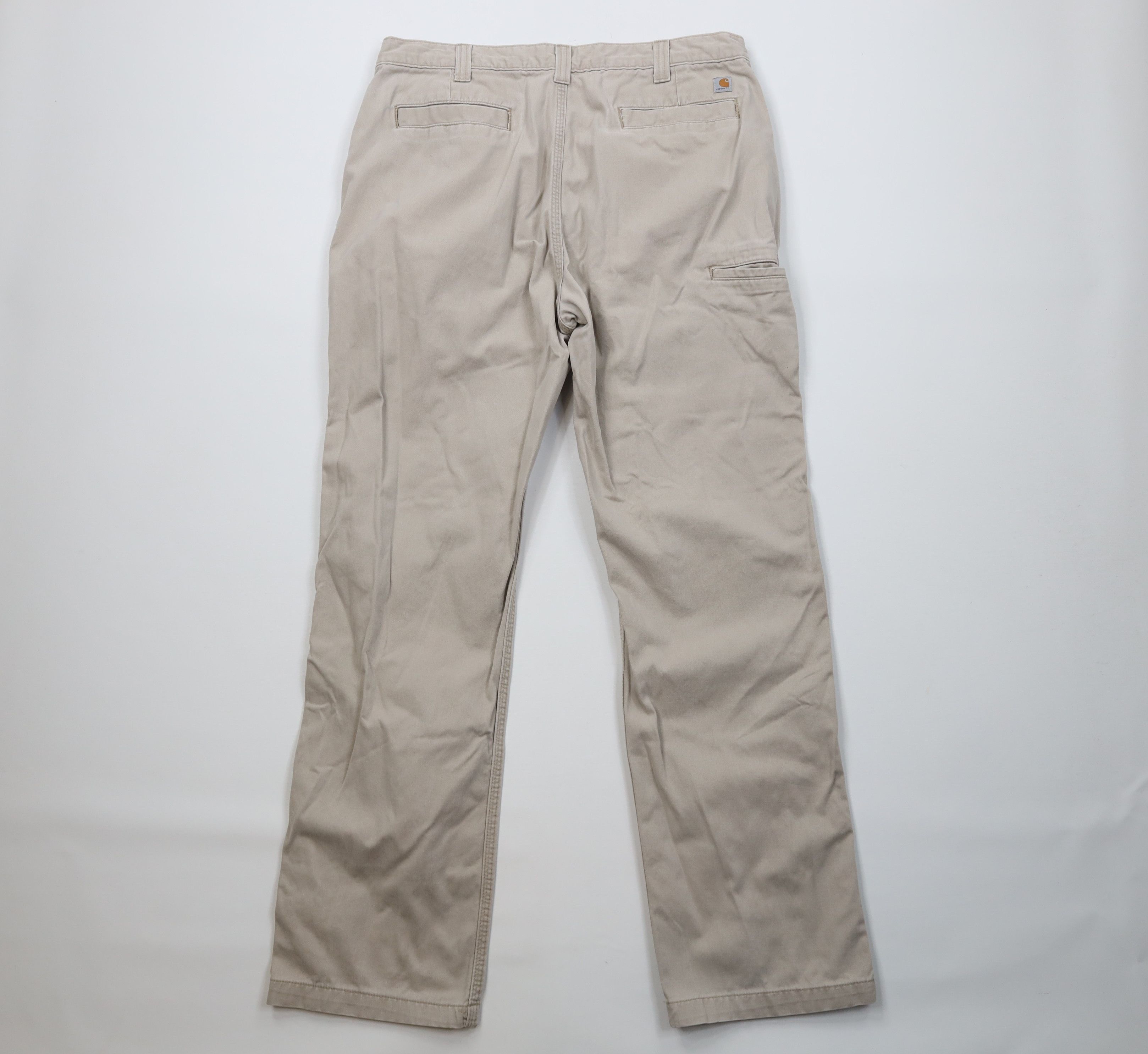 Carhartt Vintage Y2K Carhartt Wide Leg Dungaree Pants Beige Cotton Size US 38 / EU 54 - 10 Thumbnail