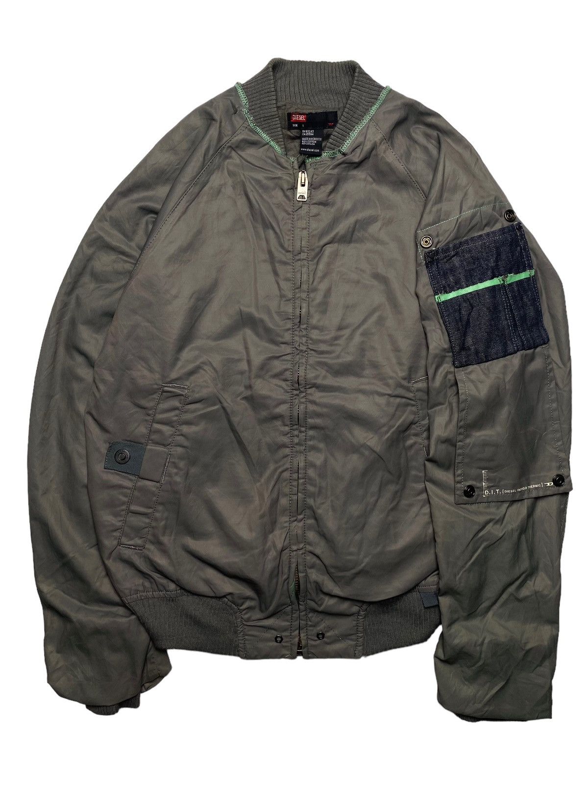 00s ディーゼル コーデュロイ ファー ブルゾン n2b 黒 y2k グランジ