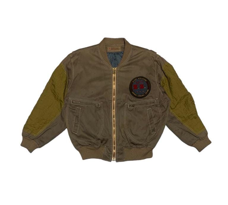 image of Avant Garde x Vintage Zic Zac Japan Casual Bomber Jacket in Brown (Size Medium)