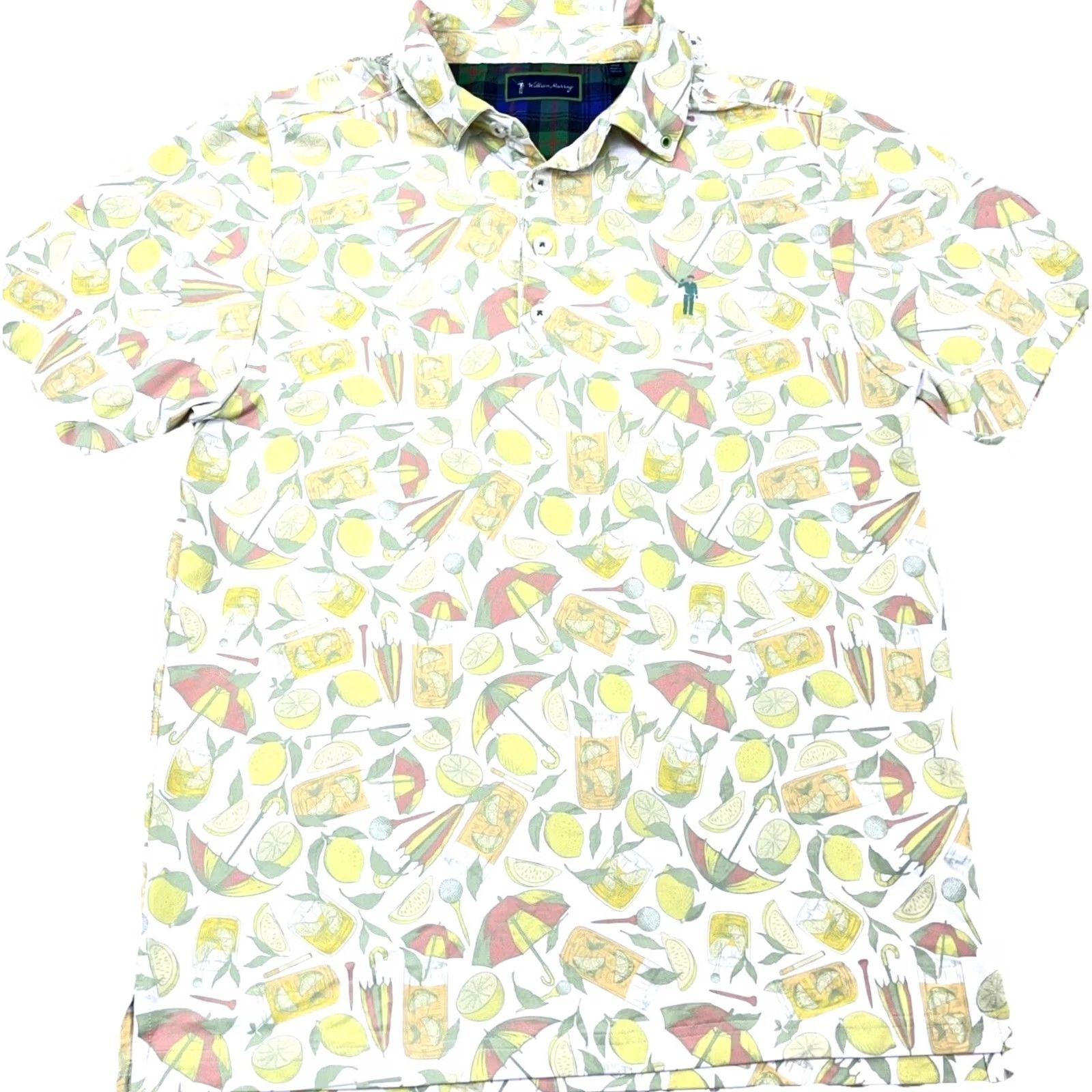 Vintage William Murray Polo Shirt Small Green Performance Lemonade Hawaiian Golf Men Size US S / EU 44-46 / 1 - 2 Thumbnail