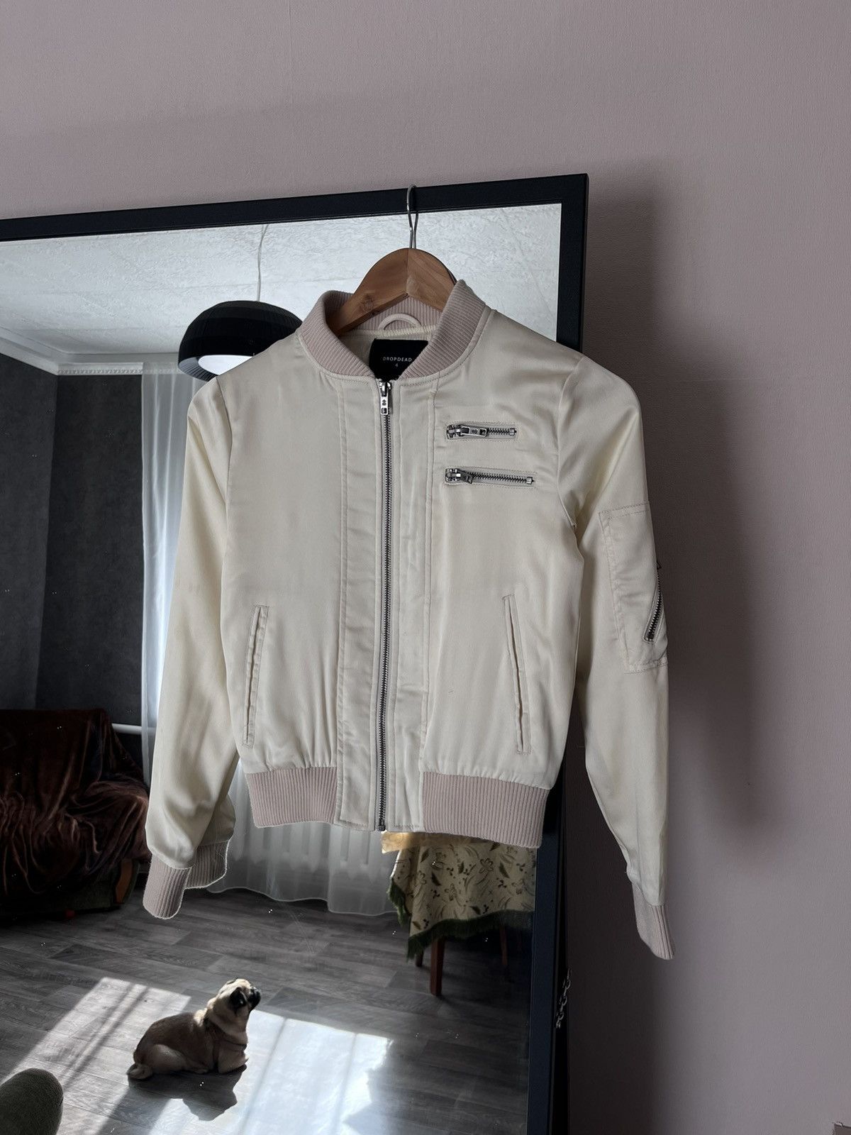 Drop Dead Clothing Drop Dead Dealmaker Satin Jacket Rare Exclusive 2015 Size XS / US 0-2 / IT 36-38 - 2 Thumbnail