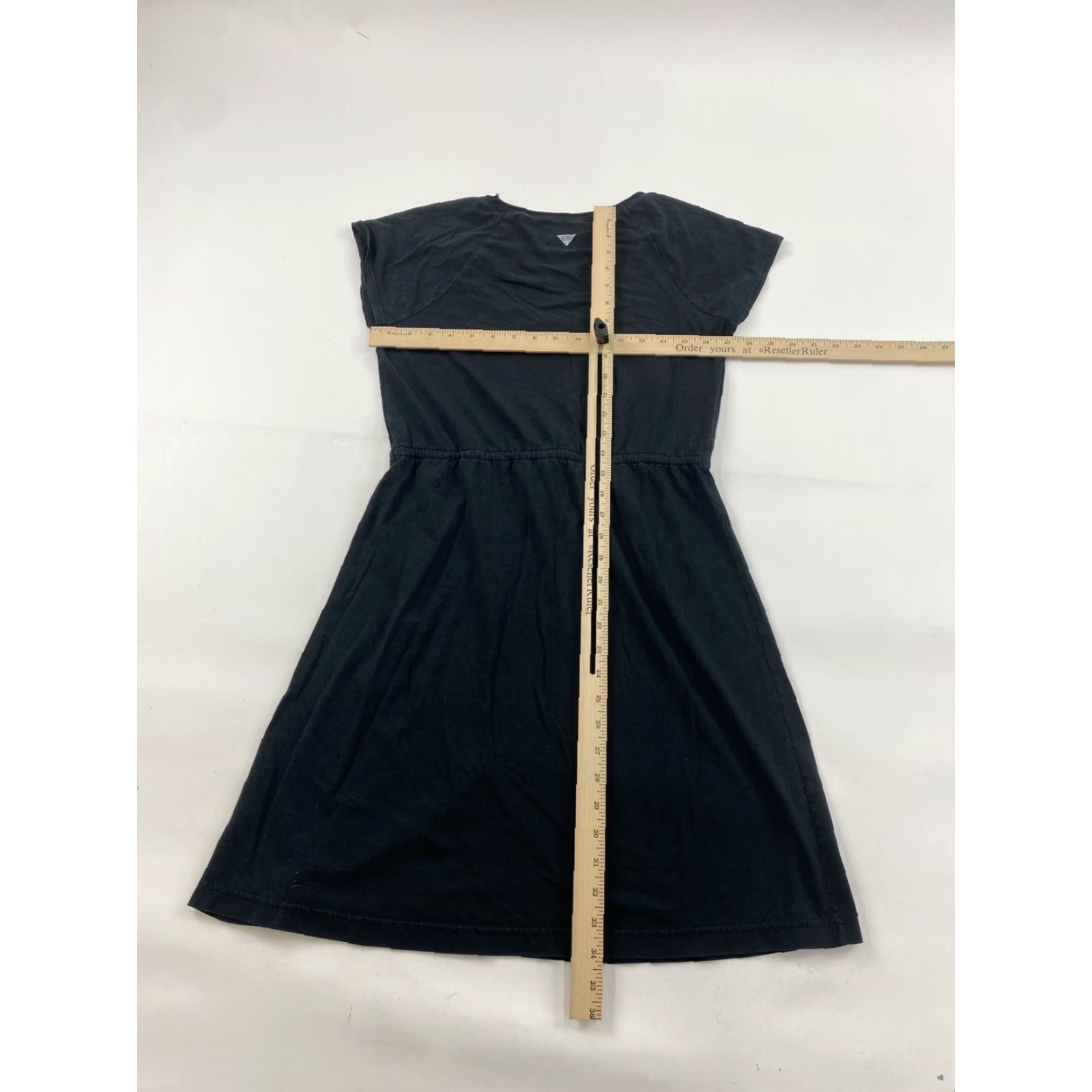 Vintage Columbia Dress Black PFG Omni-Wick Size Small Jersey Midi Women Fit & Flare Stretch Knit Dress Size S / US 4 / IT 40 - 3 Thumbnail