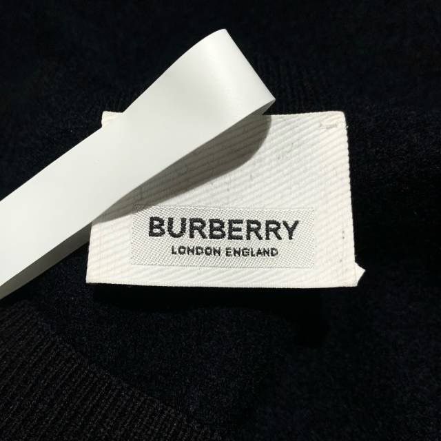 Burberry Burberry Black TB Logo Embroidered Wool Knit Sweater K26WX Size US XXL / EU 58 / 5 - 5 Thumbnail
