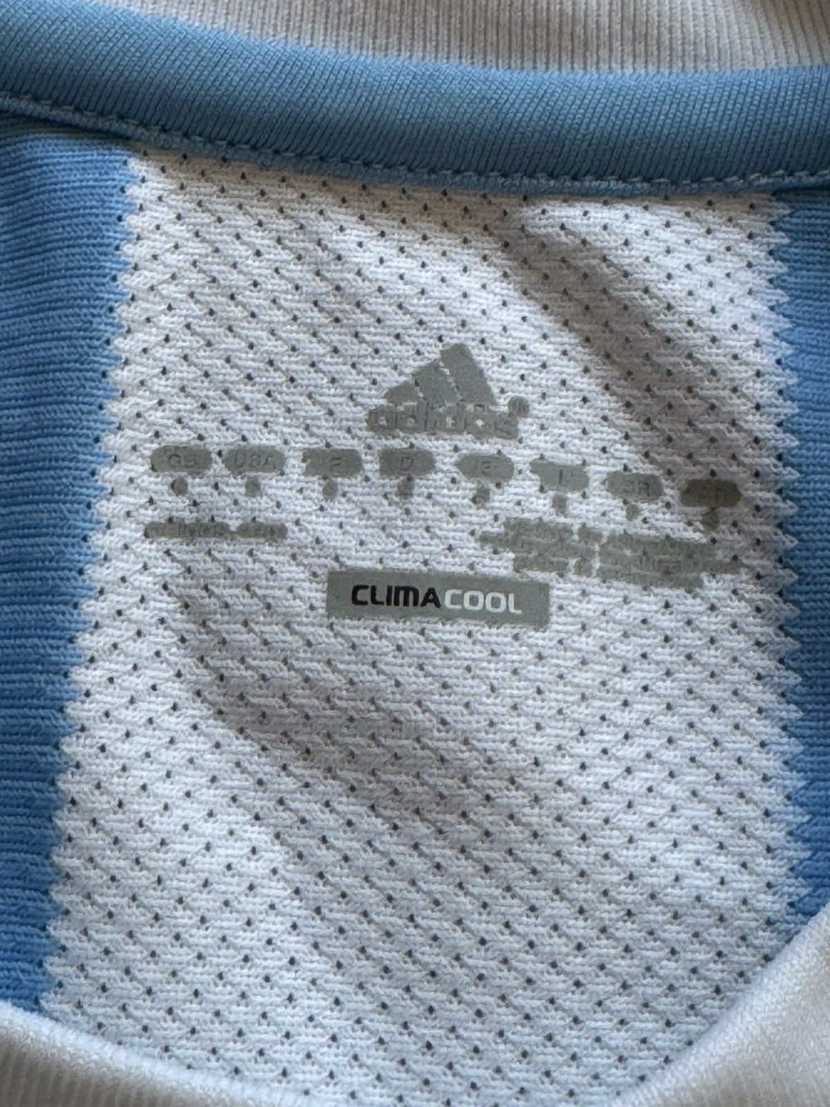 Adidas 🔥ADIDAS ARGENTINA 2010 2011 HOME FOOTBALL SOCCER JERSEY TEE Size US S / EU 44-46 / 1 - 12 Thumbnail