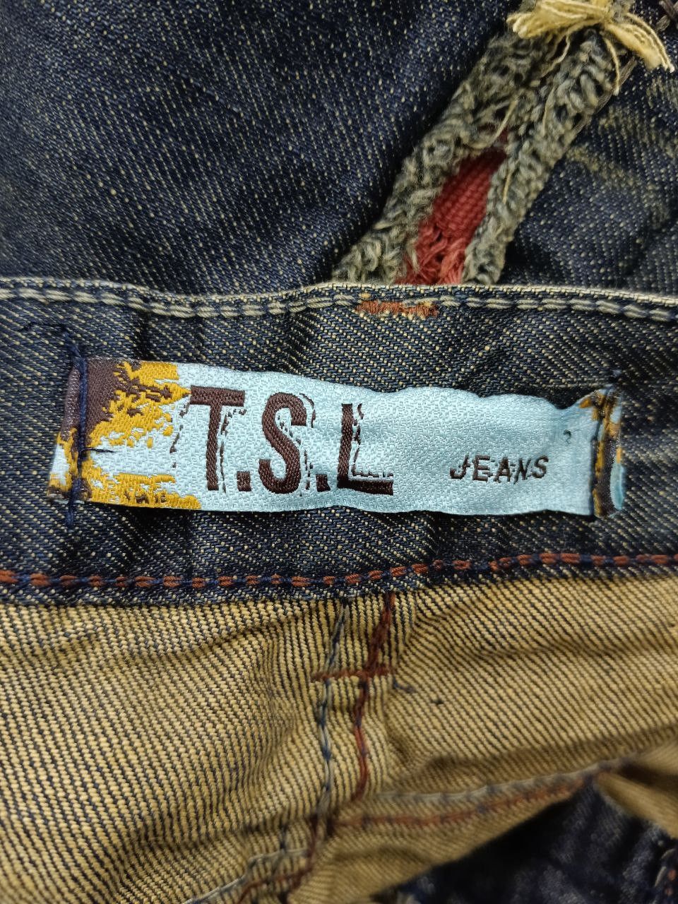 Rusty SICK RUSTY PACTHWORK ILLUSTRATION T.S.L JEANS Size US 34 / EU 50 - 7 Thumbnail