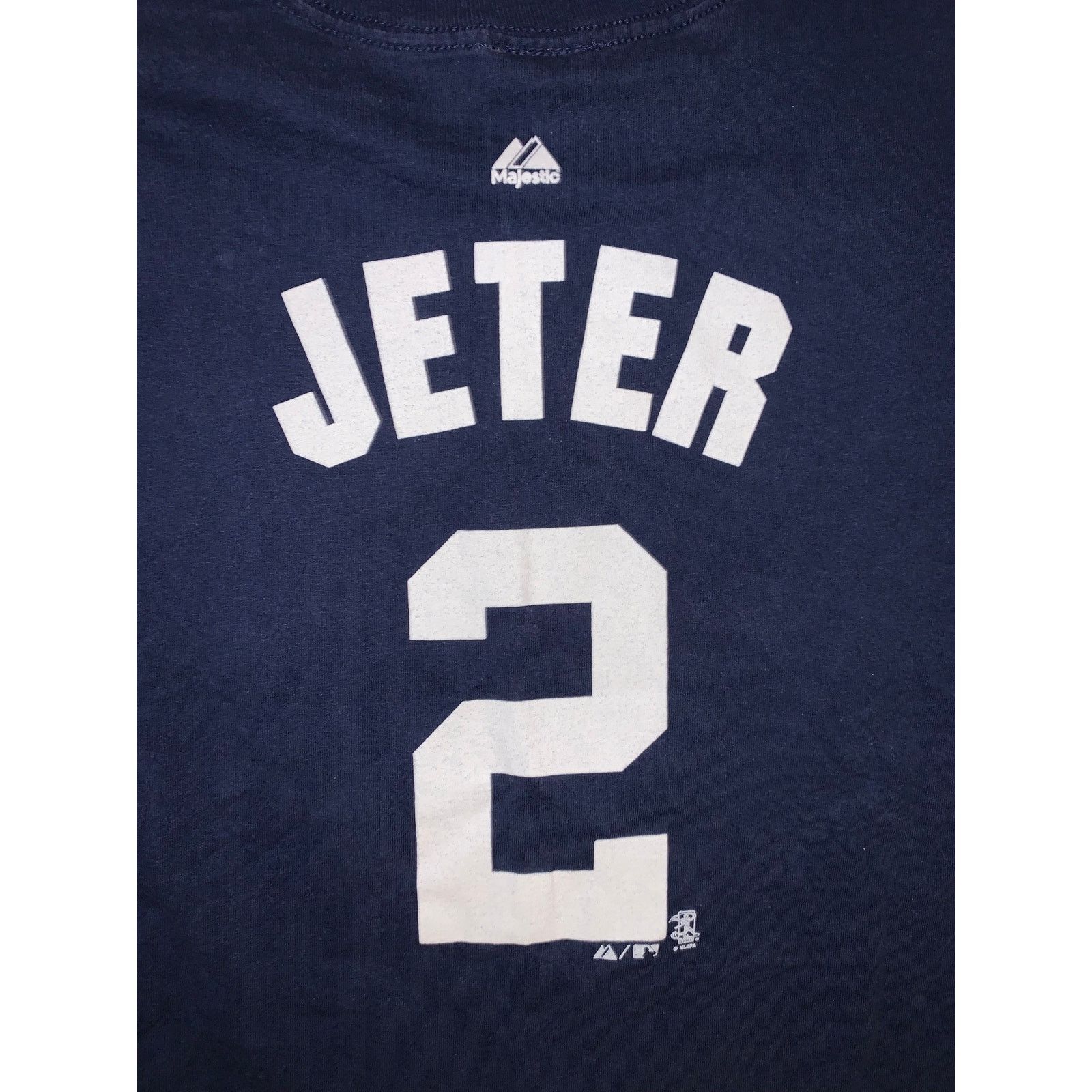Majestic Derek Jeter New York Yankees Majestic T Shirt #2 Navy XL MLB Size US L / EU 52-54 / 3 - 3 Thumbnail