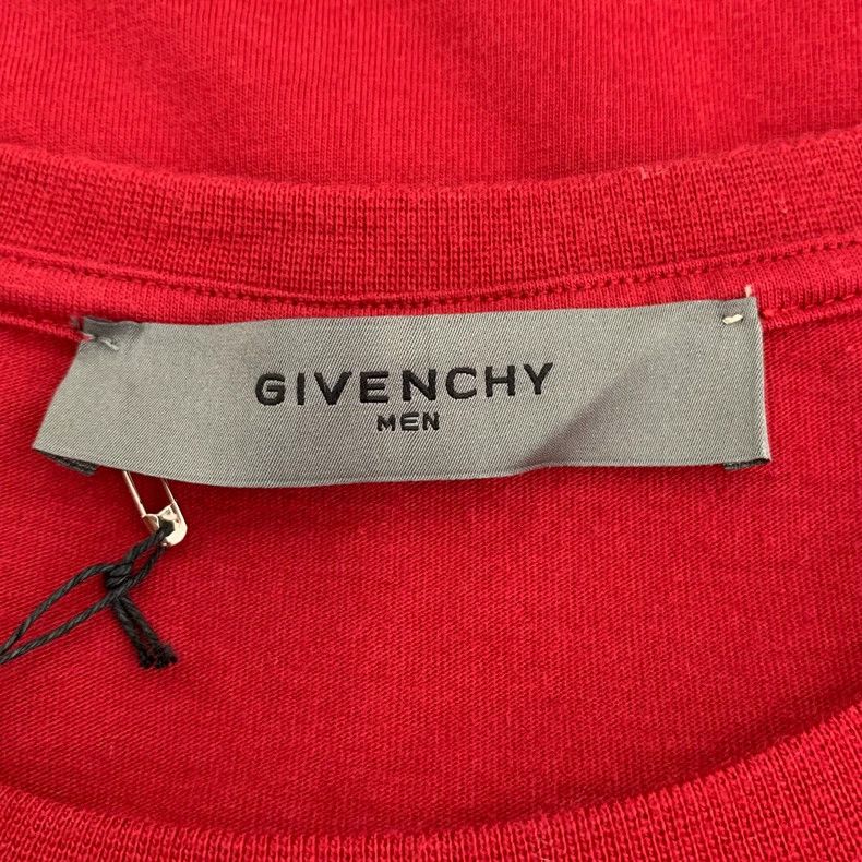 Givenchy Givenchy Red Tree Print Cotton Crew Neck T-Shirt Size US XL / EU 56 / 4 - 5 Thumbnail