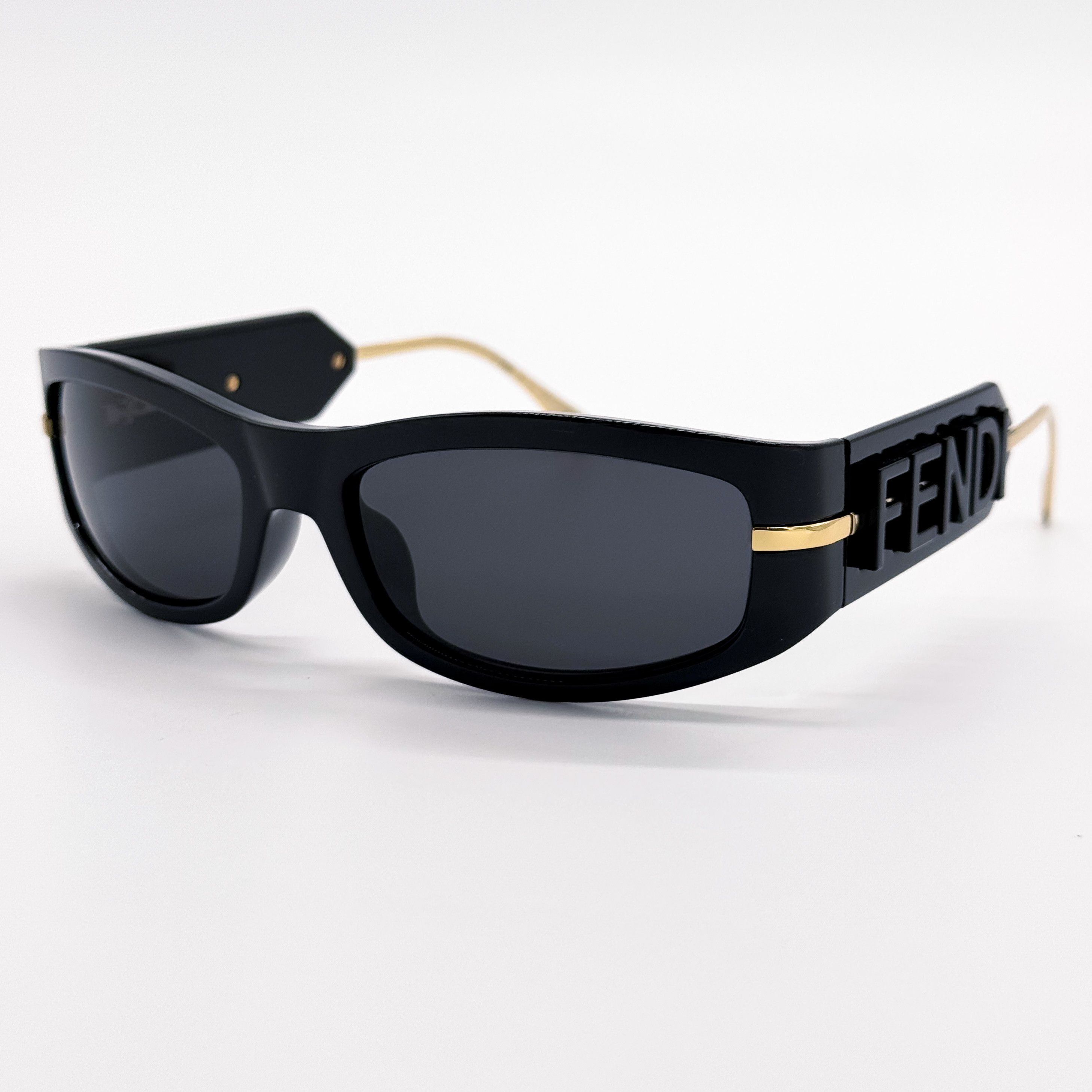 Fendi NEW FENDI FE40120I 01A SHINY BLACK WOMEN SUNGLASSES FENDI Size ONE SIZE - 1 Thumbnail