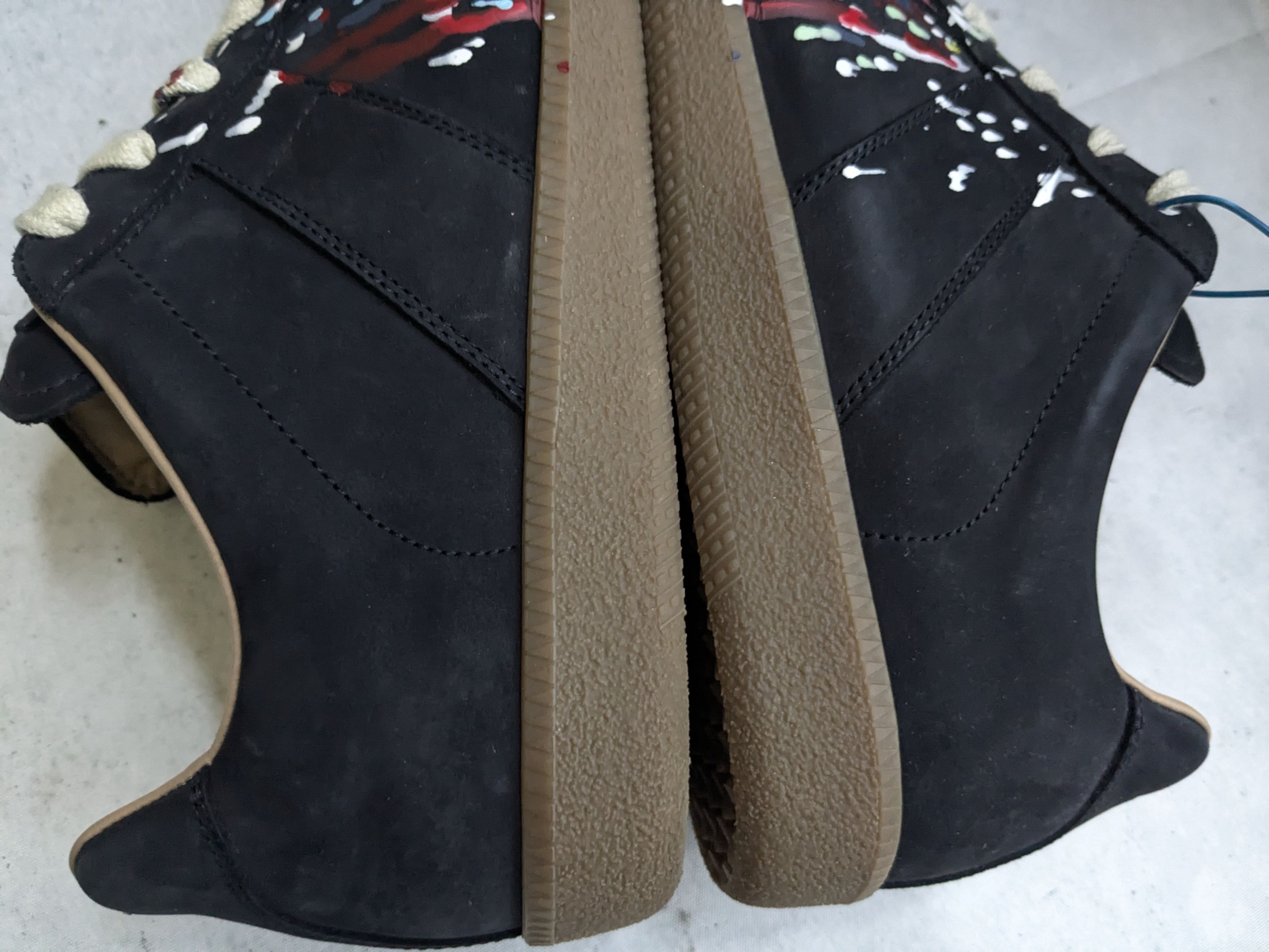 Maison Margiela Maison Margiela Replica GAT Paint Splatter 10 43 Black Size US 10 / EU 43 - 13 Thumbnail