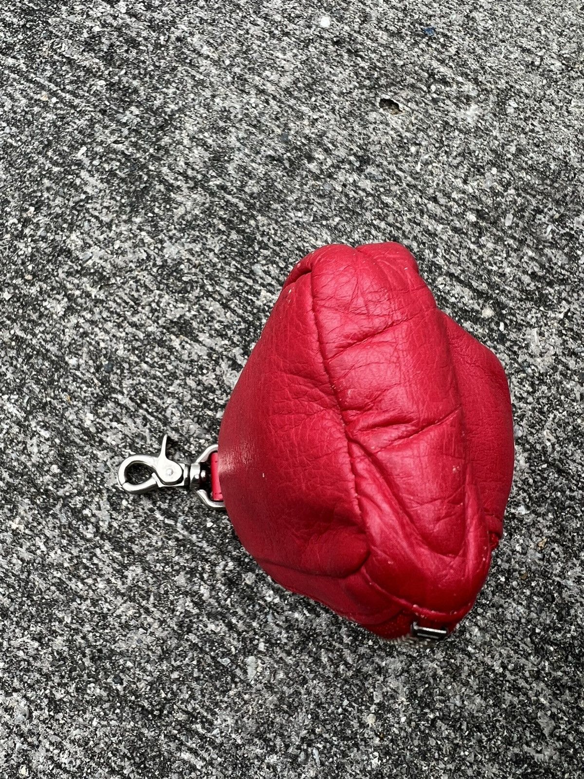 Japanese Brand × Vintage Vintage Milk Boy Japan Red Leather Small Pouch Bag Size ONE SIZE - 8 Thumbnail