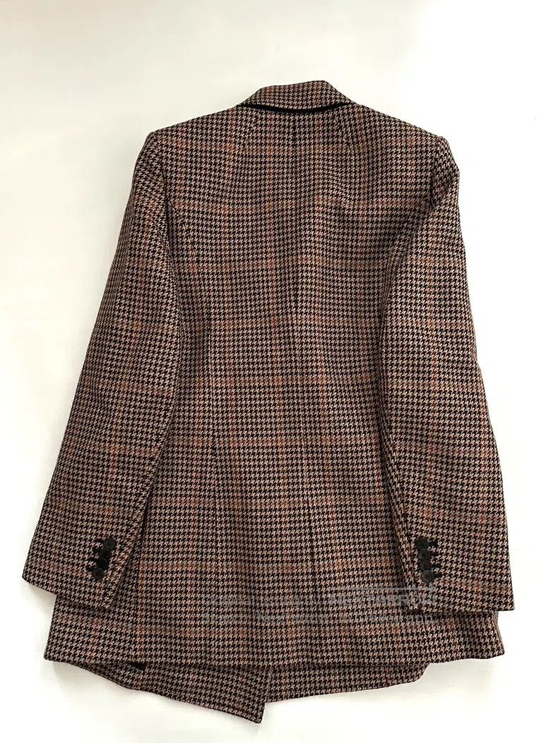 Balenciaga Balenciaga Classic Plaid Brown Hourglass Coat Size XXS / US 00 / IT 34 - 6 Thumbnail