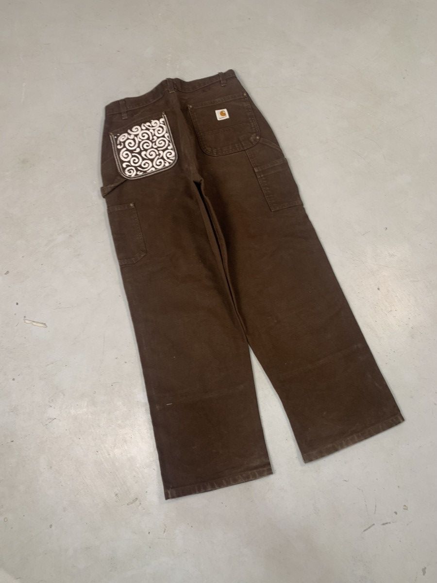 Carhartt Vintage 10f1 Carhartt EB136 dkb double knee blockprint Size US 32 / EU 48 - 2 Thumbnail