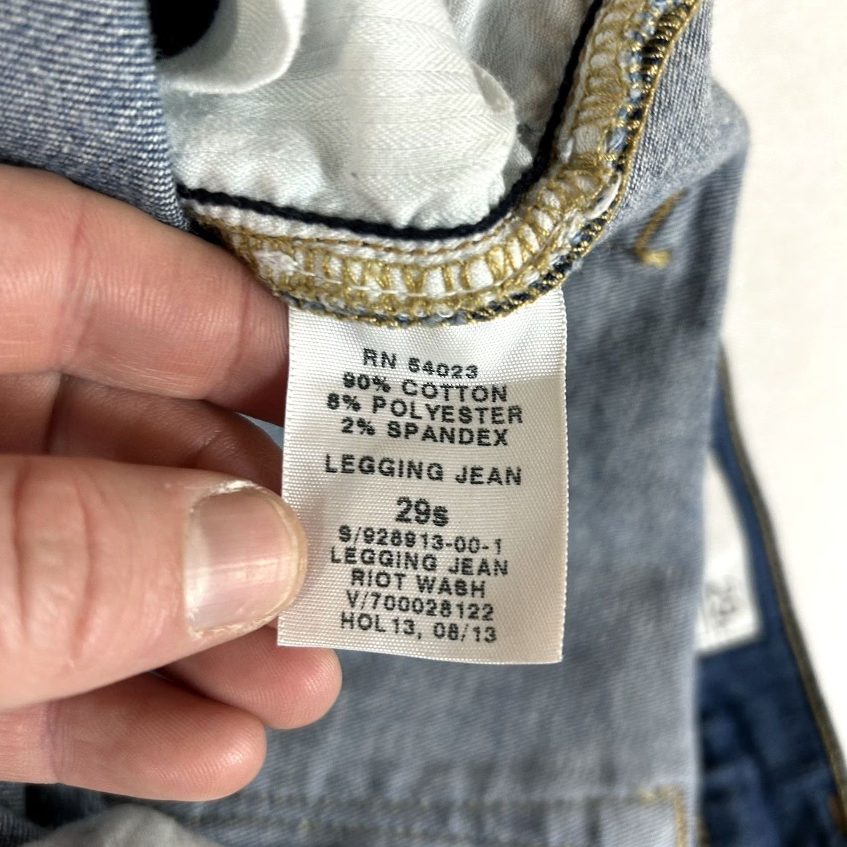 Gap Gap 1969 Legging Jeans Womens 29 Short Blue Denim Skinny Mid Rise 29S Casual S-M-L? Size 29" - 7 Thumbnail