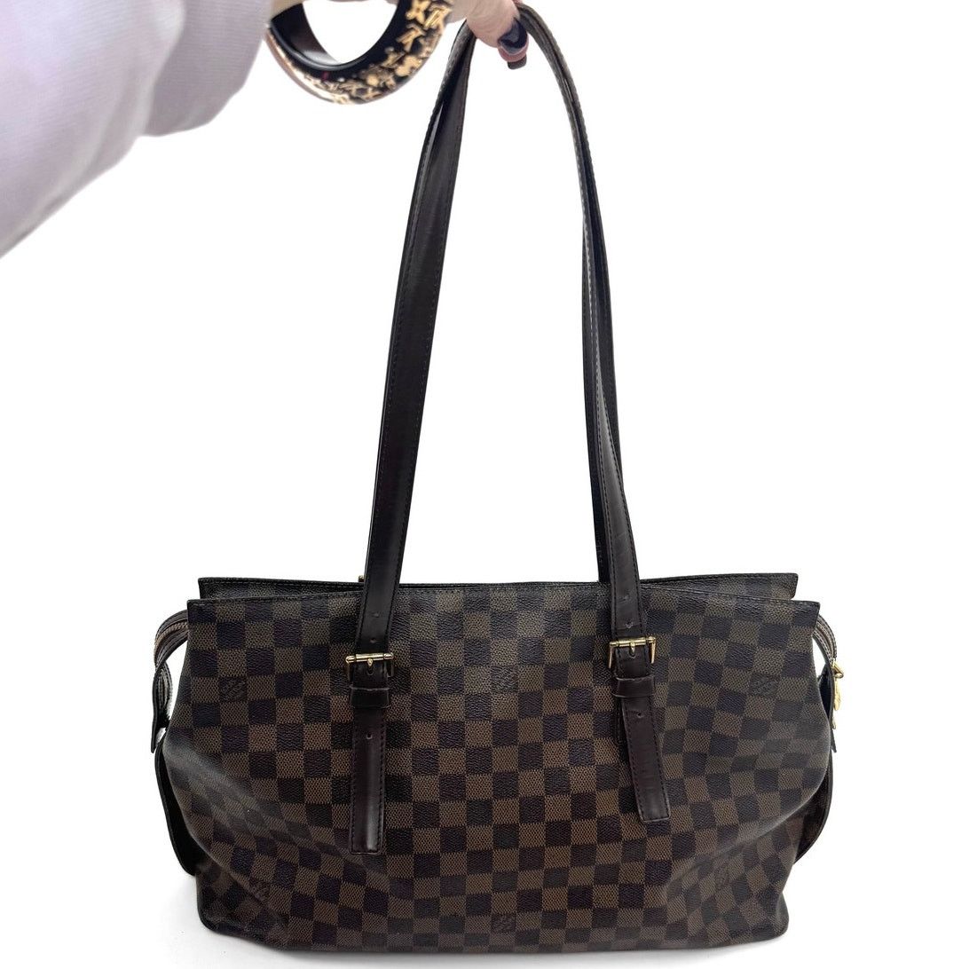 Louis Vuitton Louis Vuitton Brown Damier Ebene Chelsea Top Zip Tote Bag Size ONE SIZE - 1 Thumbnail
