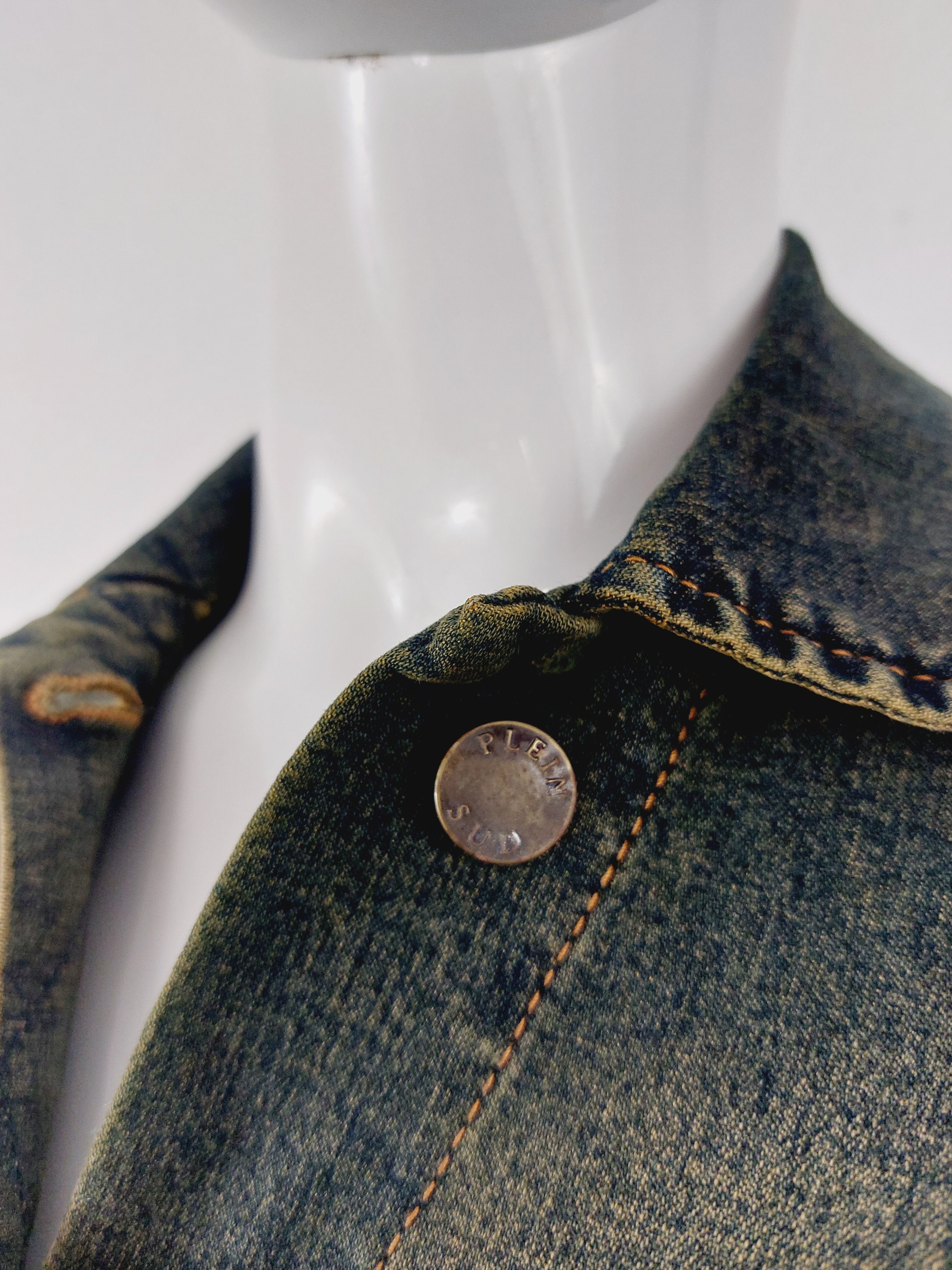 plein sud Plein Sud Corset Hook And Eye Stone Wash Denim Jacket Size S / US 4 / IT 40 - 6 Thumbnail