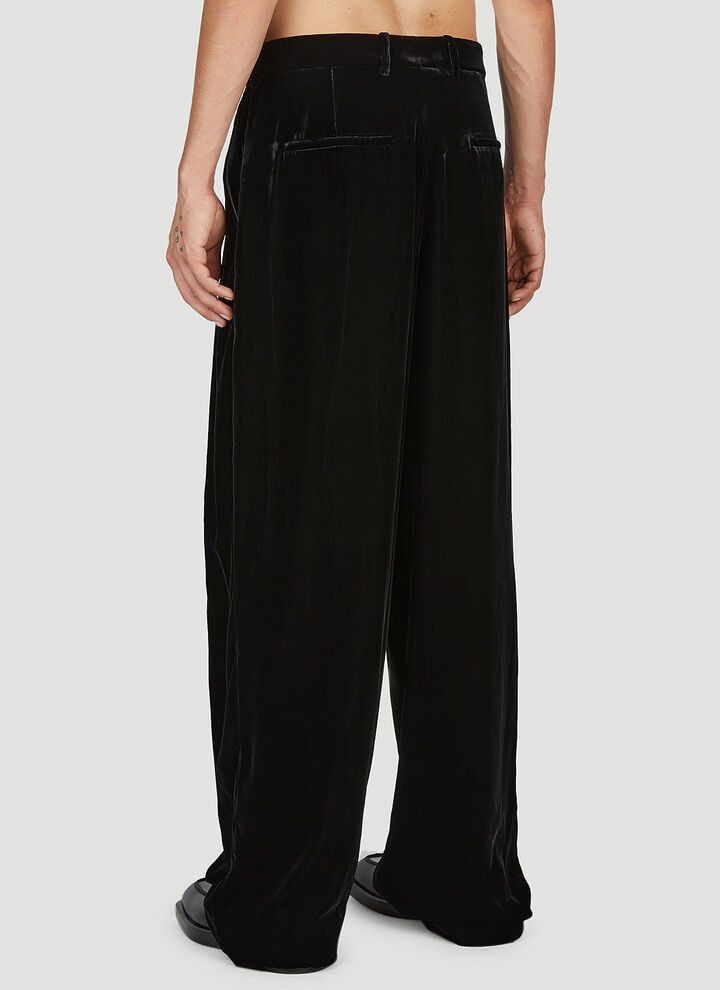 Saint Laurent Paris bcso1str0924 Wide Leg Pants in Black Size US 32 / EU 48 - 3 Thumbnail