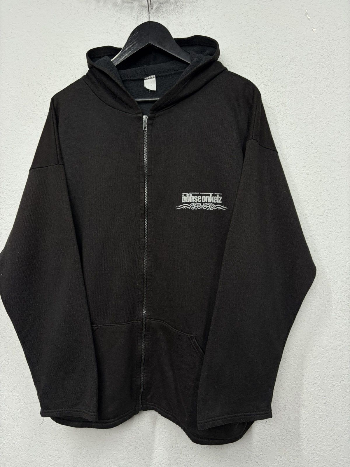 Band Tees Böhse Onkelz Skull Hoodie Y2K Punk Rock Gothic Zip Hoodie Size US XL / EU 56 / 4 - 9 Thumbnail
