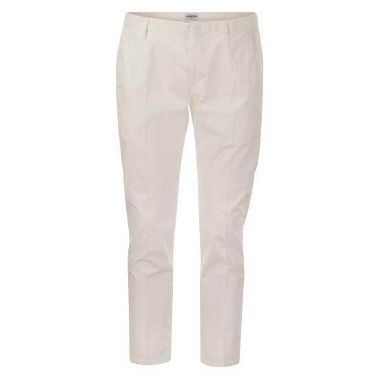 Dondup DONDUP Men Straight Pants UP518 PSE025U PTD DU WHITE Size US 35 - 1 Thumbnail