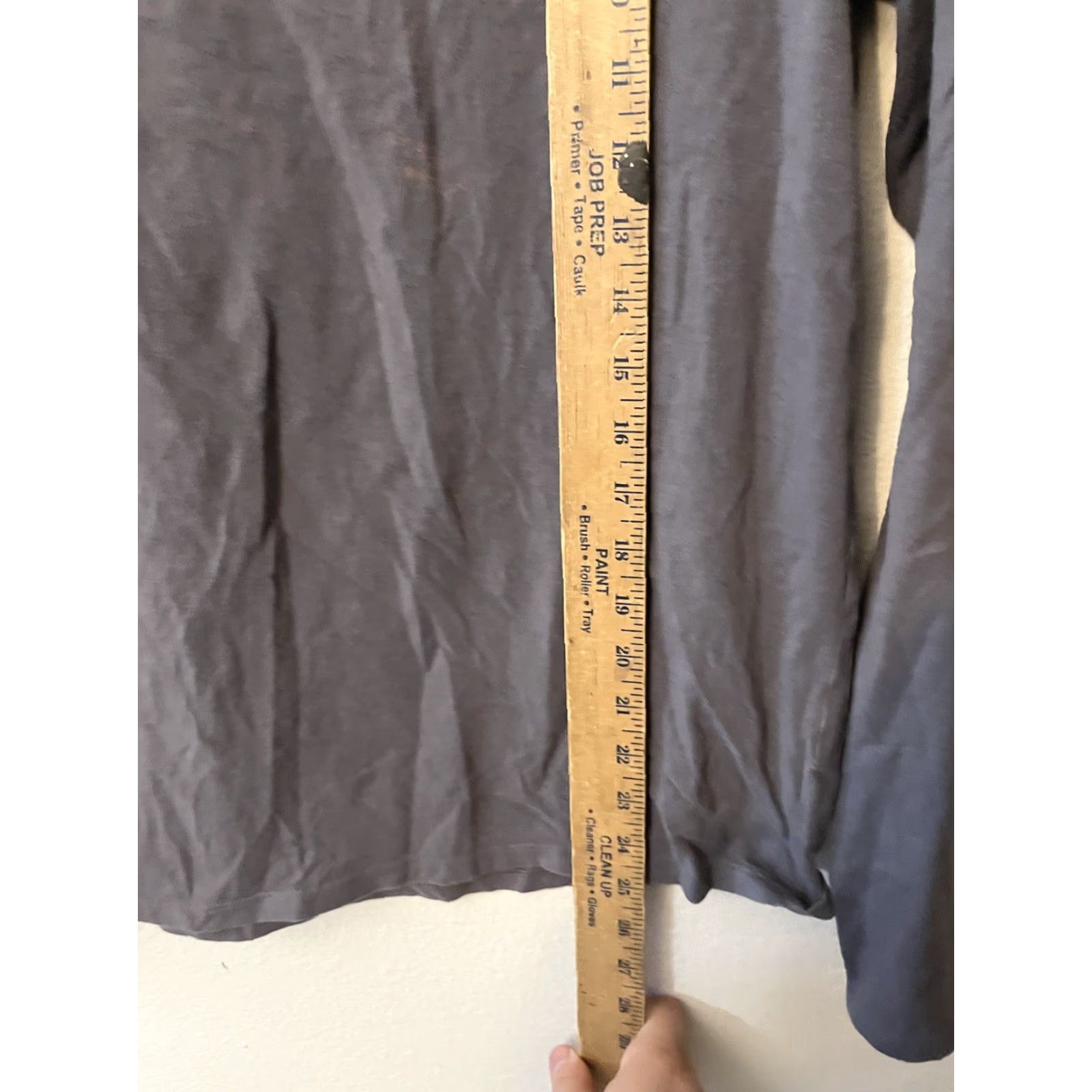 Calvin Klein Calvin Klein T-Shirt Shirt Women Long Sleeve Crew Neck L Gray 100% Cotton Basic Casual Classic Fit Size L / US 10 / IT 46 - 4 Thumbnail