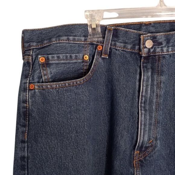 Levi's Levis 505 Size 38x29 Mens Regular Fit Straight Leg Jeans Blu Size US 38 / EU 54 - 3 Thumbnail