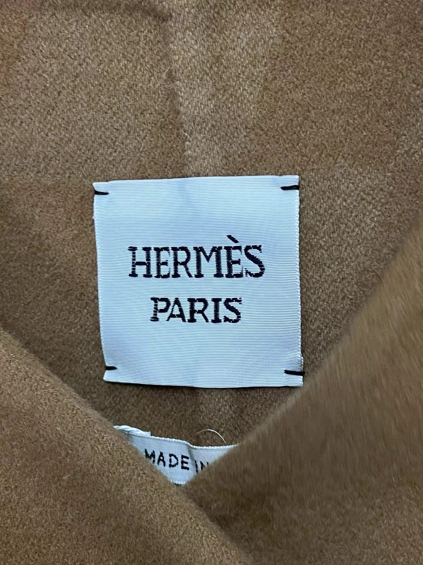 Hermes HERMES Gold Brown Cashmere Oversized Coat 36 Size XS / US 0-2 / IT 36-38 - 4 Thumbnail