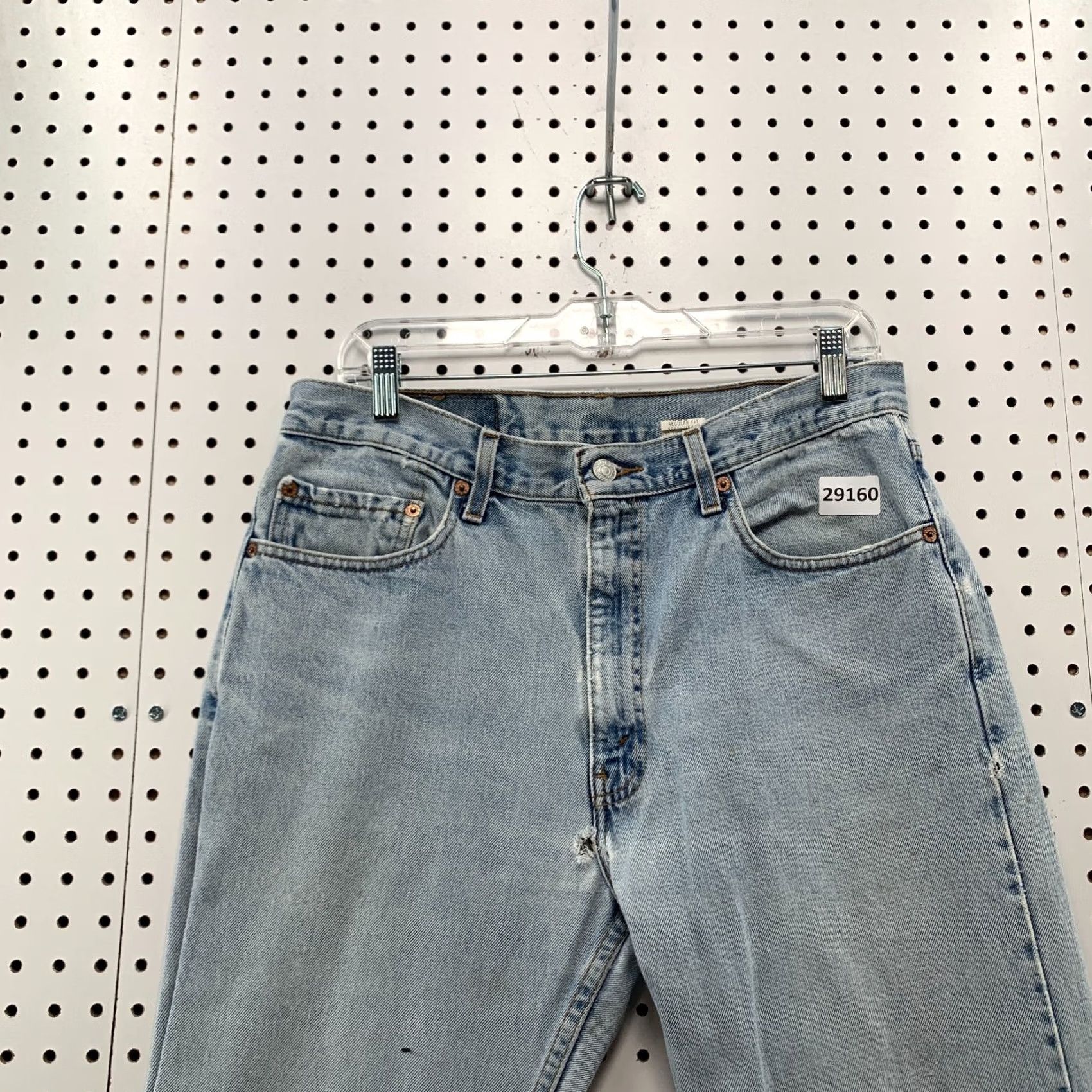 Levi's Vintage Levi'S 505 Denim Jeans Mens Size Fits 33x33.5 Light Wash Straight Leg Size US 33 - 6 Thumbnail