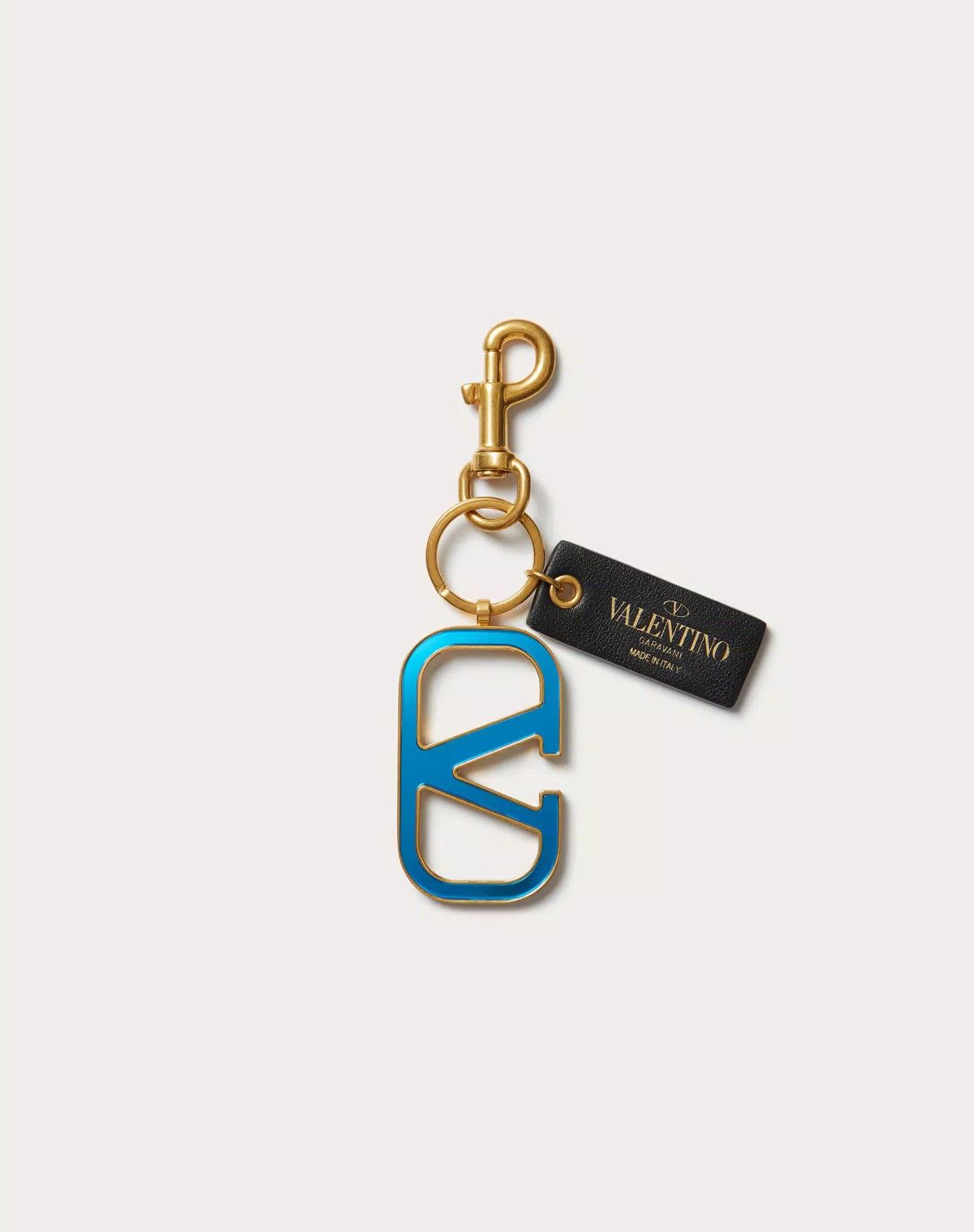Valentino oc11z0725 Size:OS/Vlogo Signature Keychain Sky Blue/Gold Size ONE SIZE - 1 Thumbnail