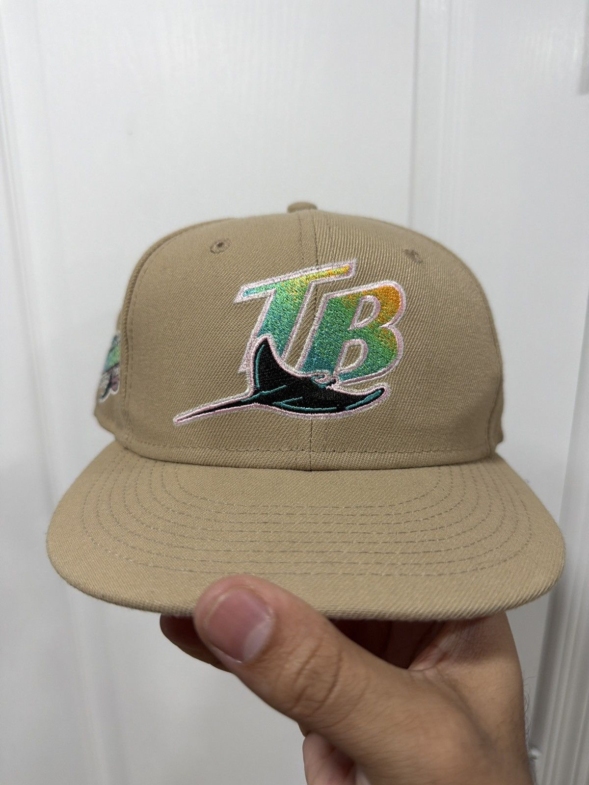 Lids Lids HD Sandstorm Devil Rays Fitted 7 1/8 Inaugural Pink UV Size ONE SIZE - 2 Thumbnail