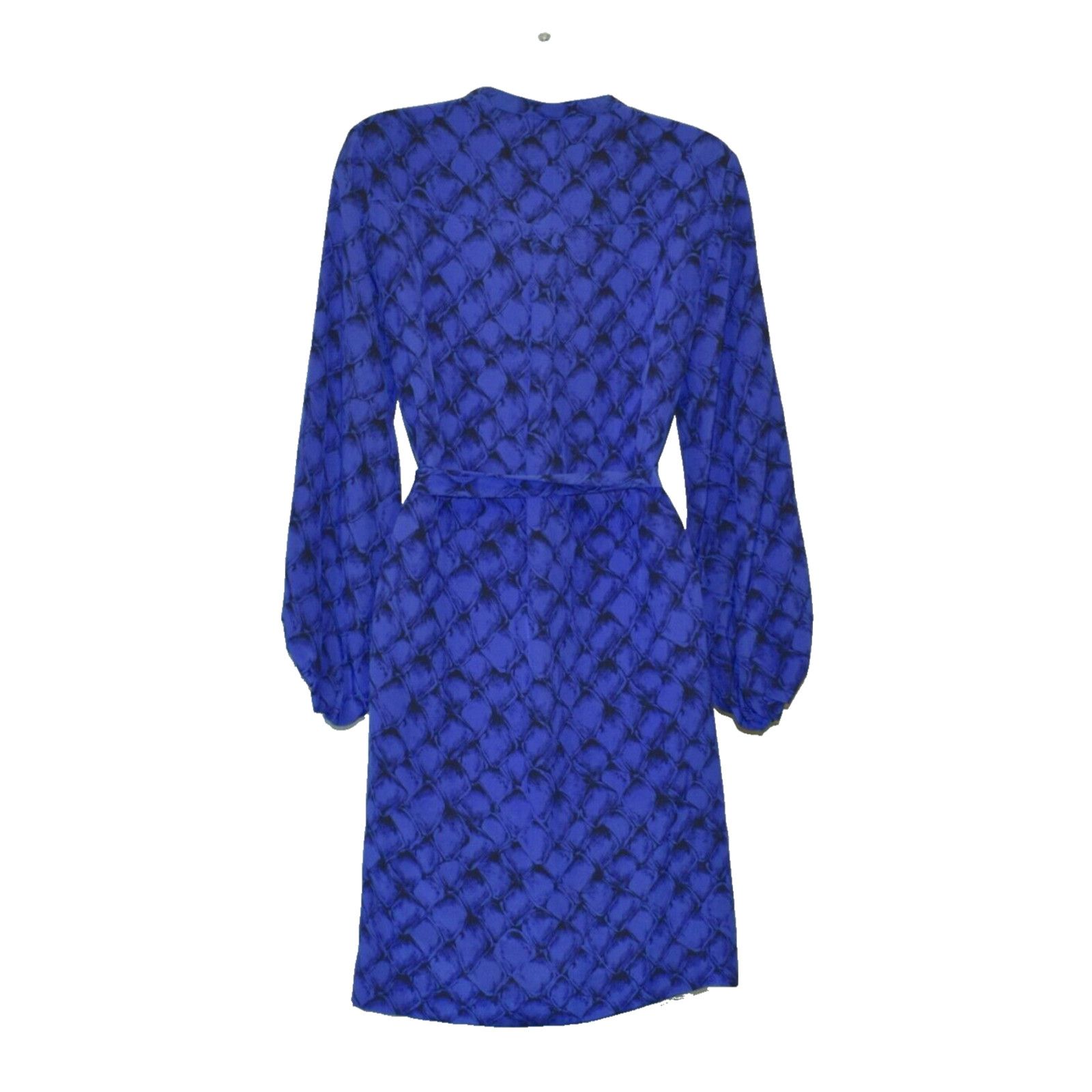 Diane von Furstenberg NEW DIANE VON FURSTENBERG Tanyana Blue Silk Printed Dress 6 Size M / US 6-8 / IT 42-44 - 4 Thumbnail