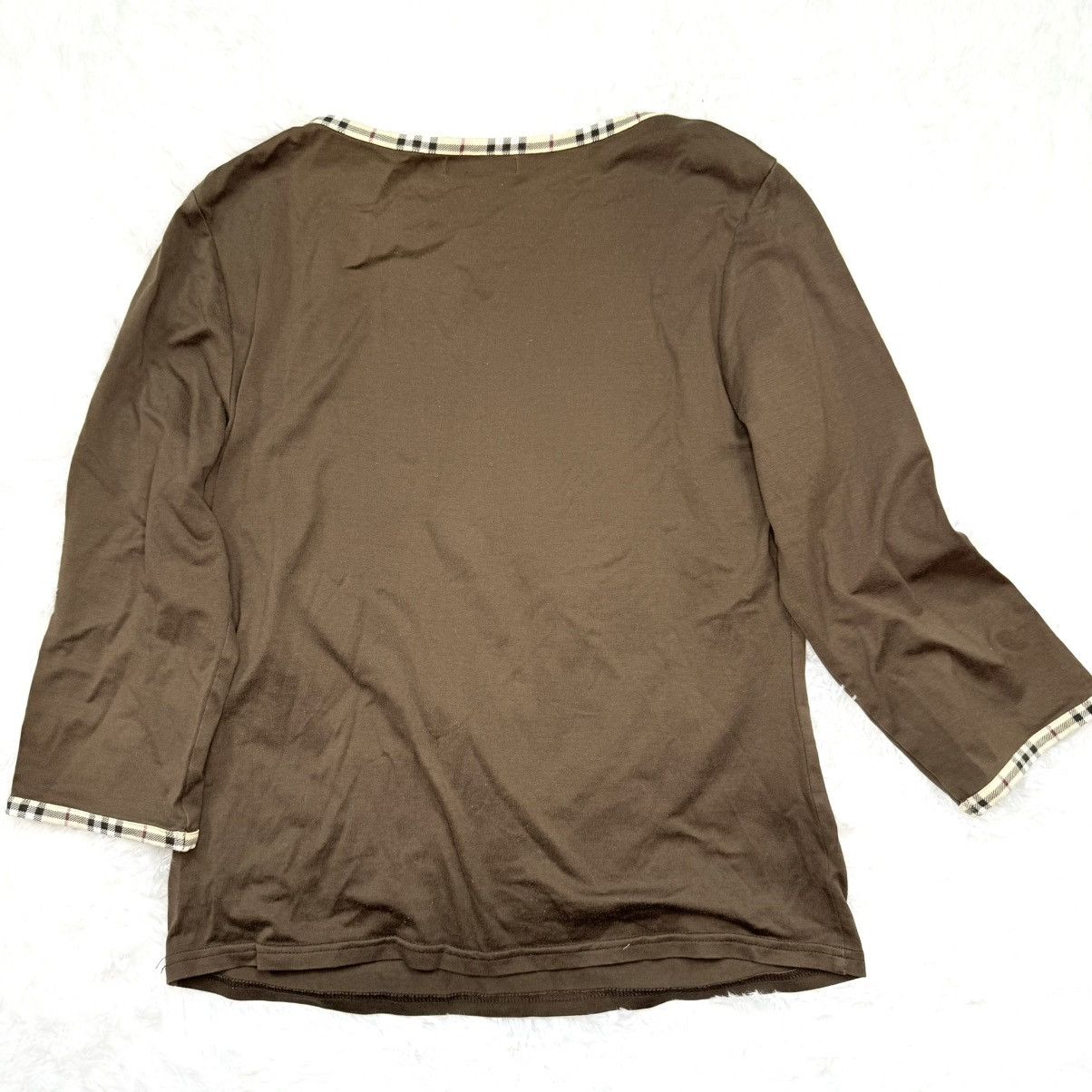 Burberry Burberry Women 3/4 sleeve tops Nova Check Brown Horse Size M / US 6-8 / IT 42-44 - 5 Thumbnail